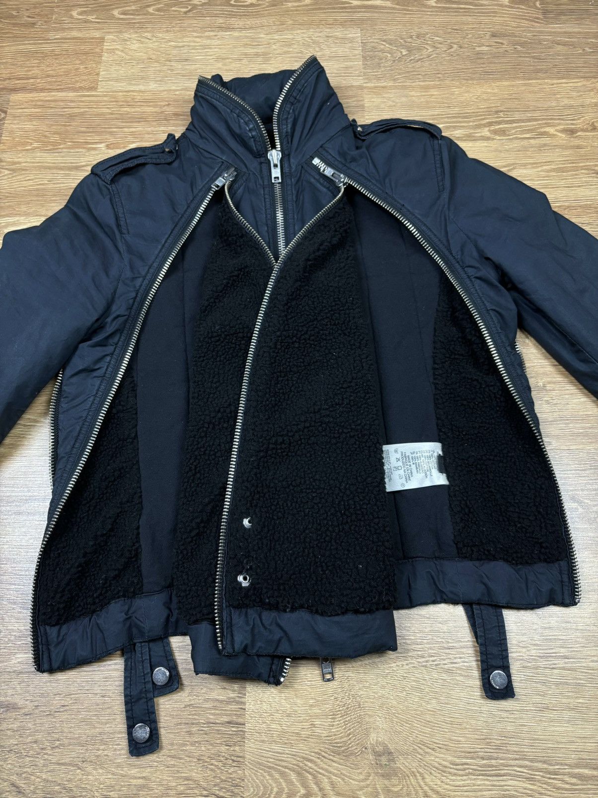 Diesel × Vintage Diesel Multizip Navy Racer Jacket Size US S / EU 44-46 / 1 - 5 Thumbnail