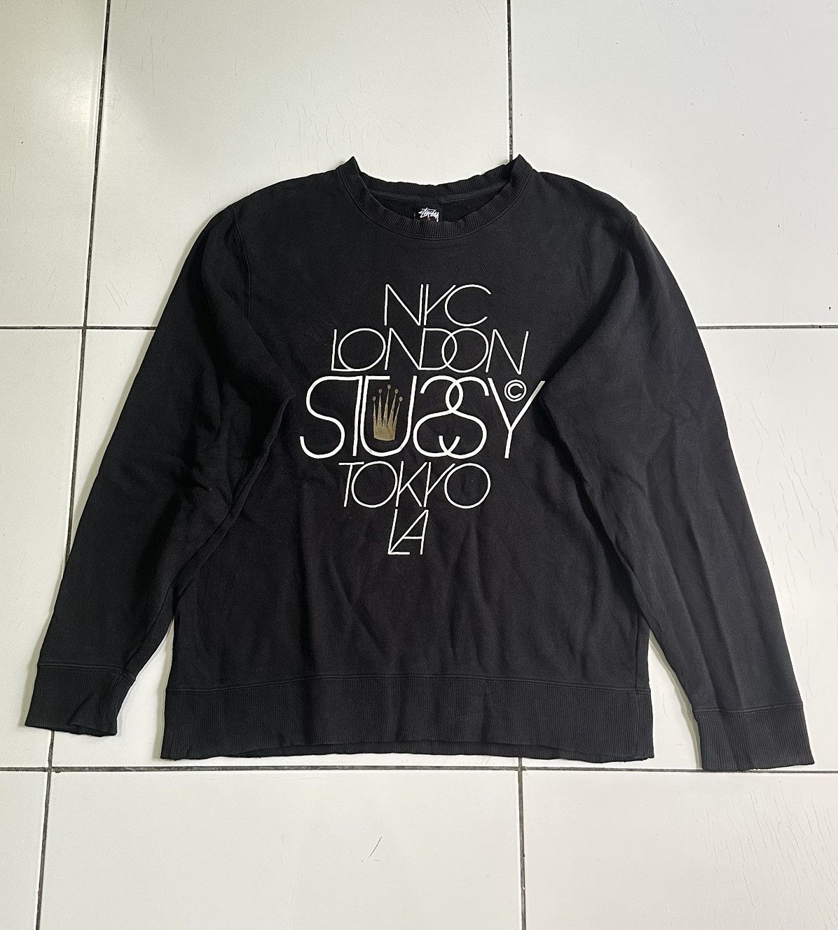 Stussy Vintage Stussy Nyc london tokyo La crewneck Size US L / EU 52-54 / 3 - 1 Thumbnail