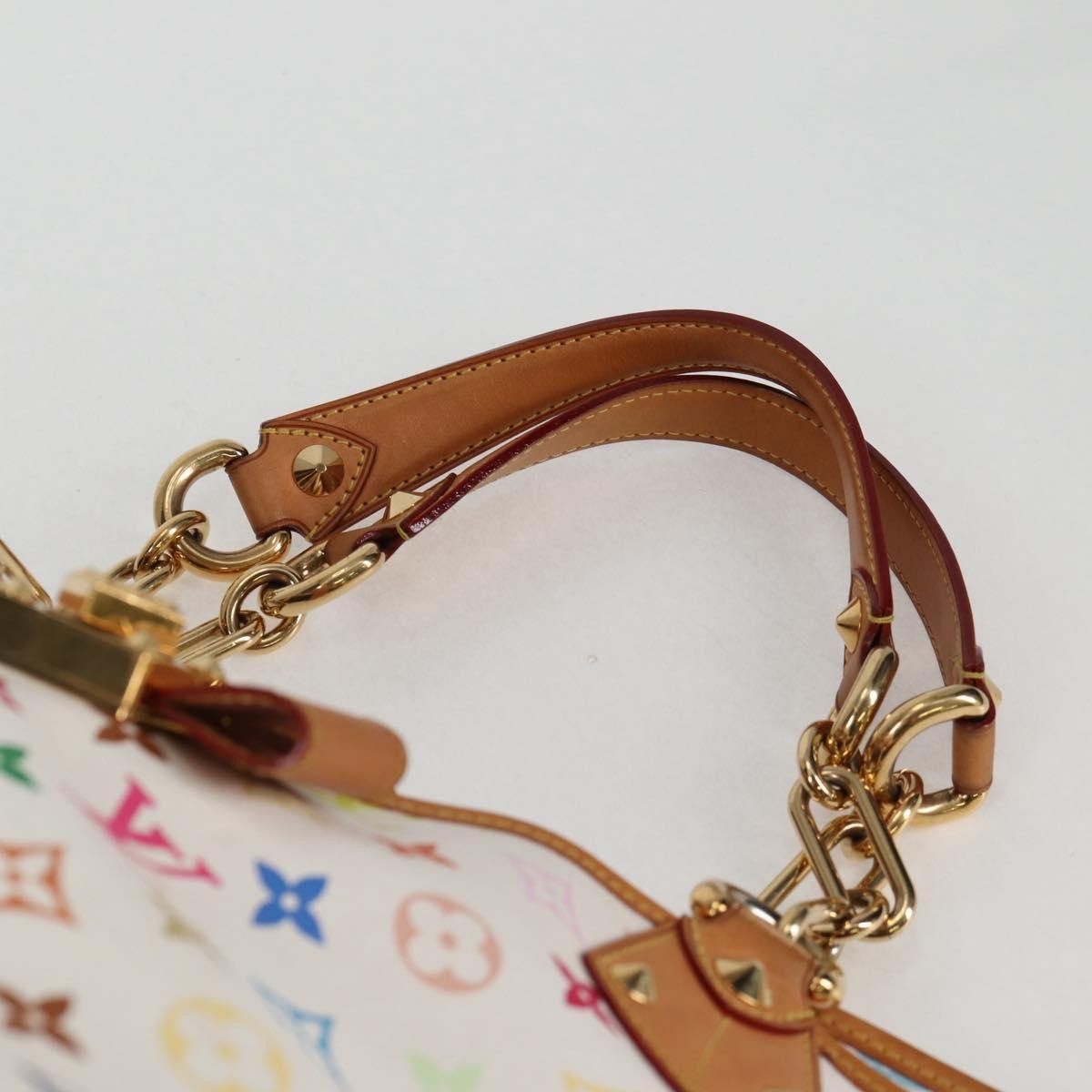 Louis Vuitton LOUIS VUITTON Monogram Multicolor Annie MM Tote Bag White Size ONE SIZE - 14 Thumbnail