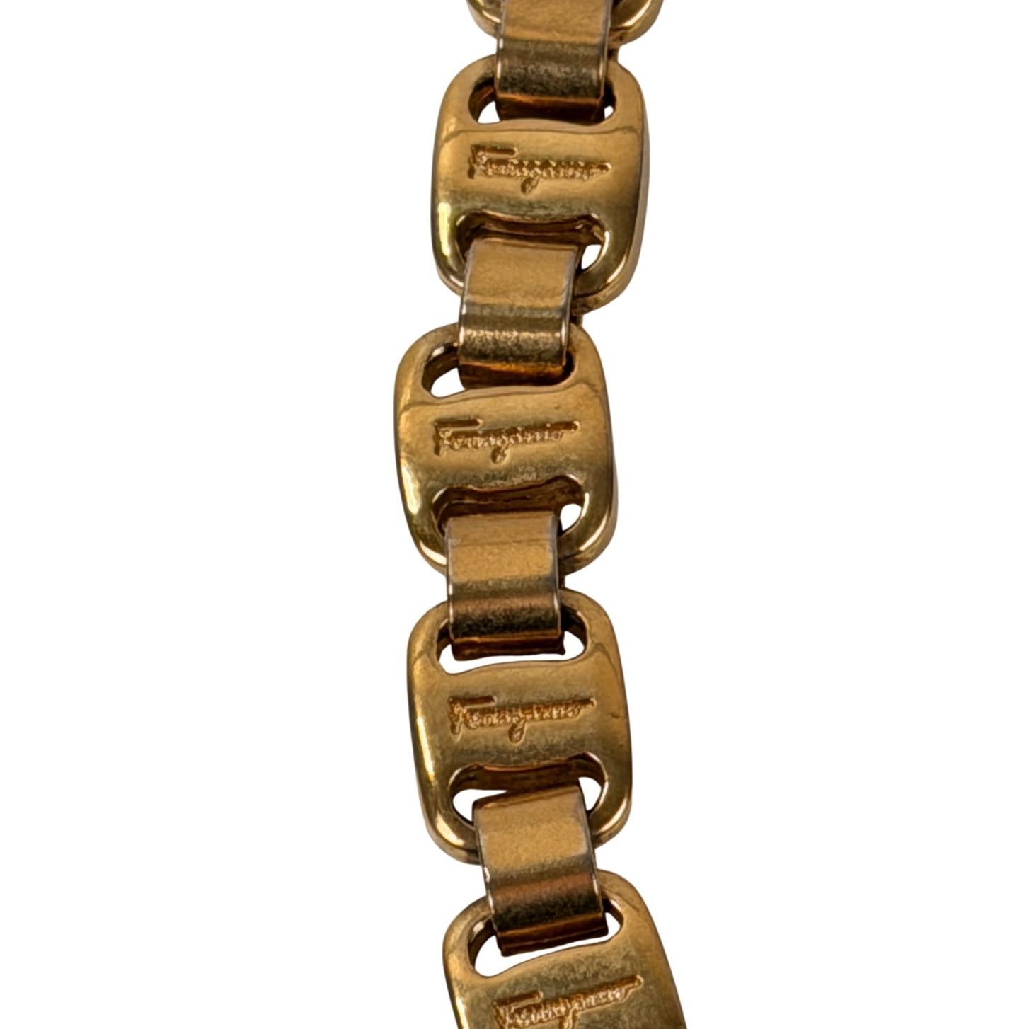 Salvatore Ferragamo Salvatore Ferragamo Gold Plated Chain Vintage Necklace Size ONE SIZE - 4 Thumbnail