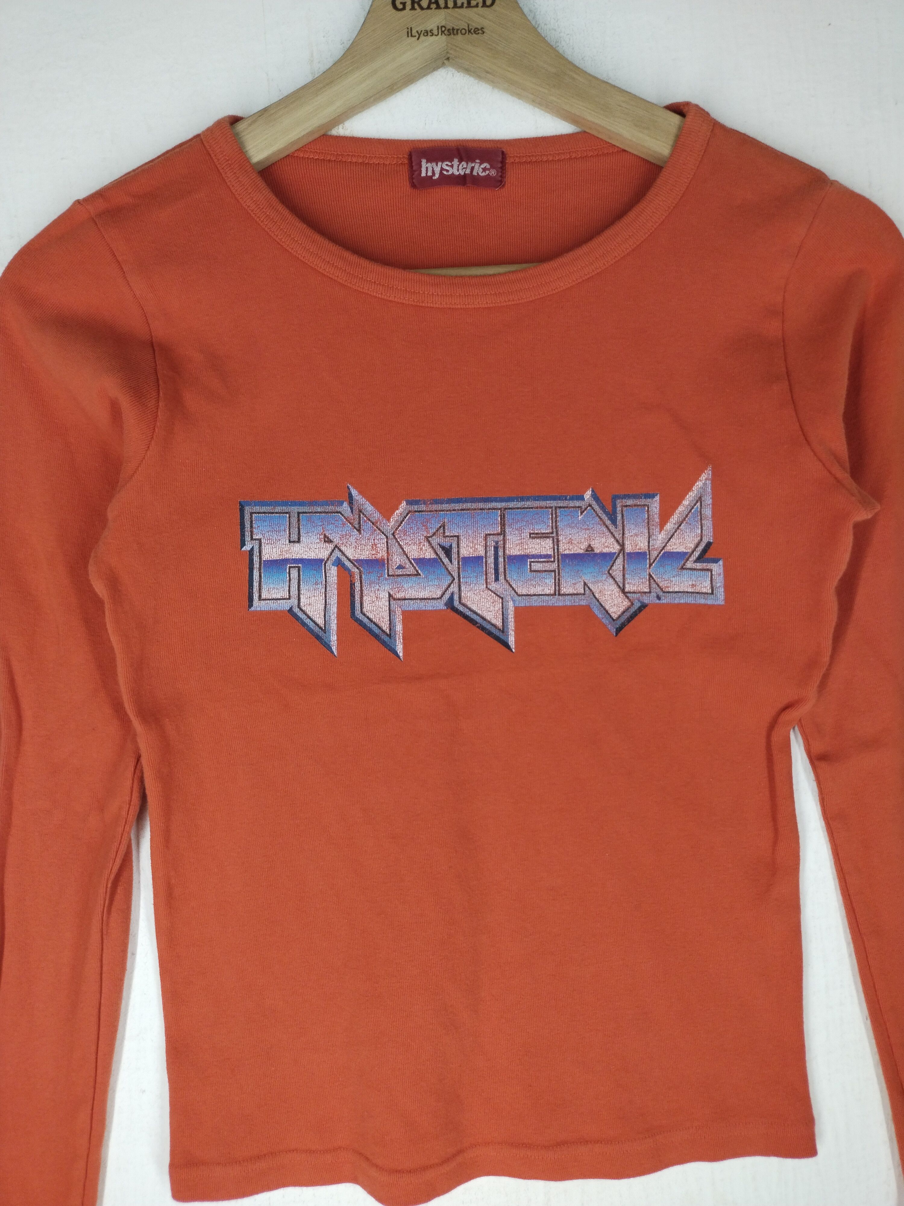 Hysteric Glamour Vtg Hysteric Glamour Spellout Orenge Tee Interested S - M Size S / US 4 / IT 40 - 2 Thumbnail