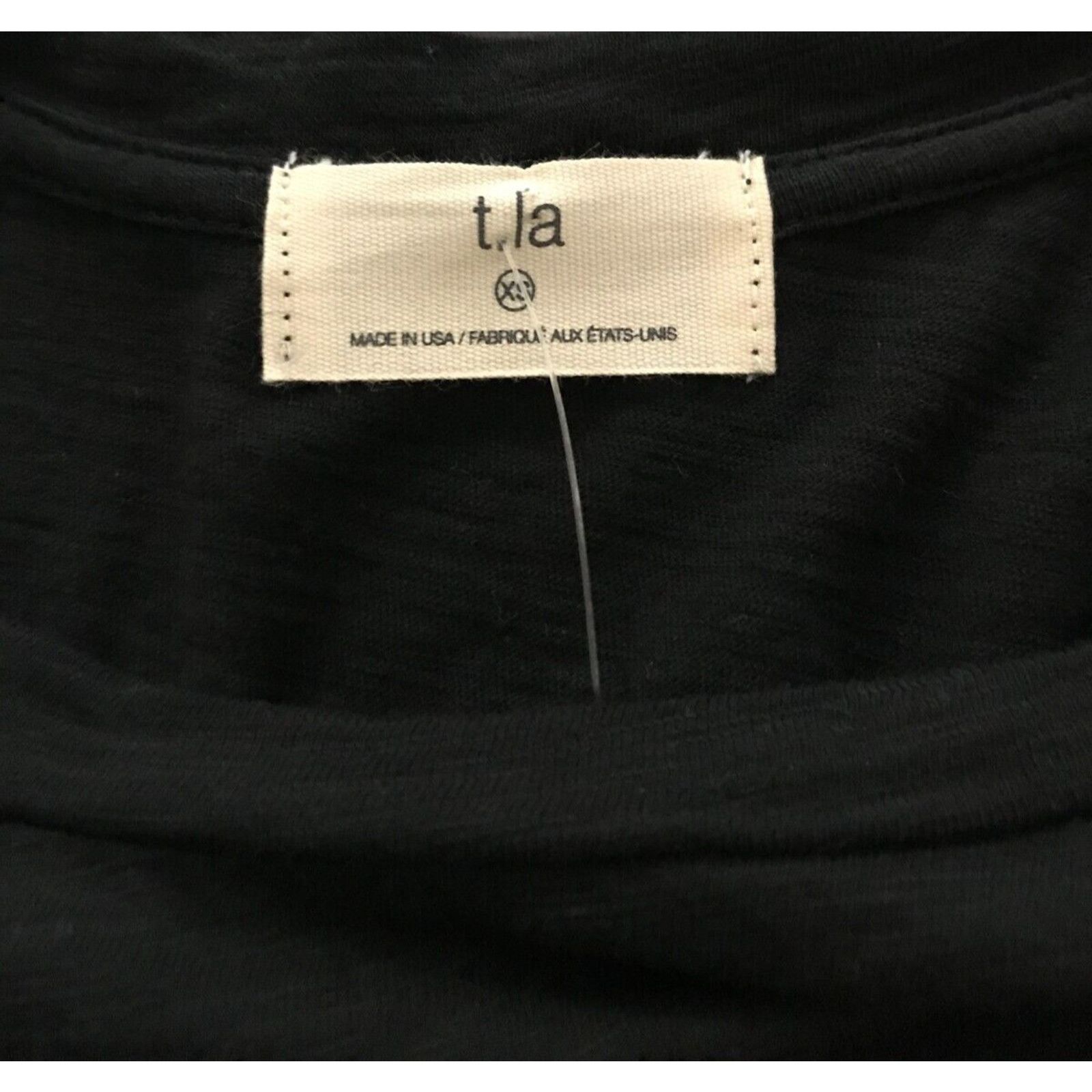 Anthropologie Anthropologie t.la Black Ruched Tee Mini Short Sleeve Dress Size XS / US 0-2 / IT 36-38 - 6 Thumbnail