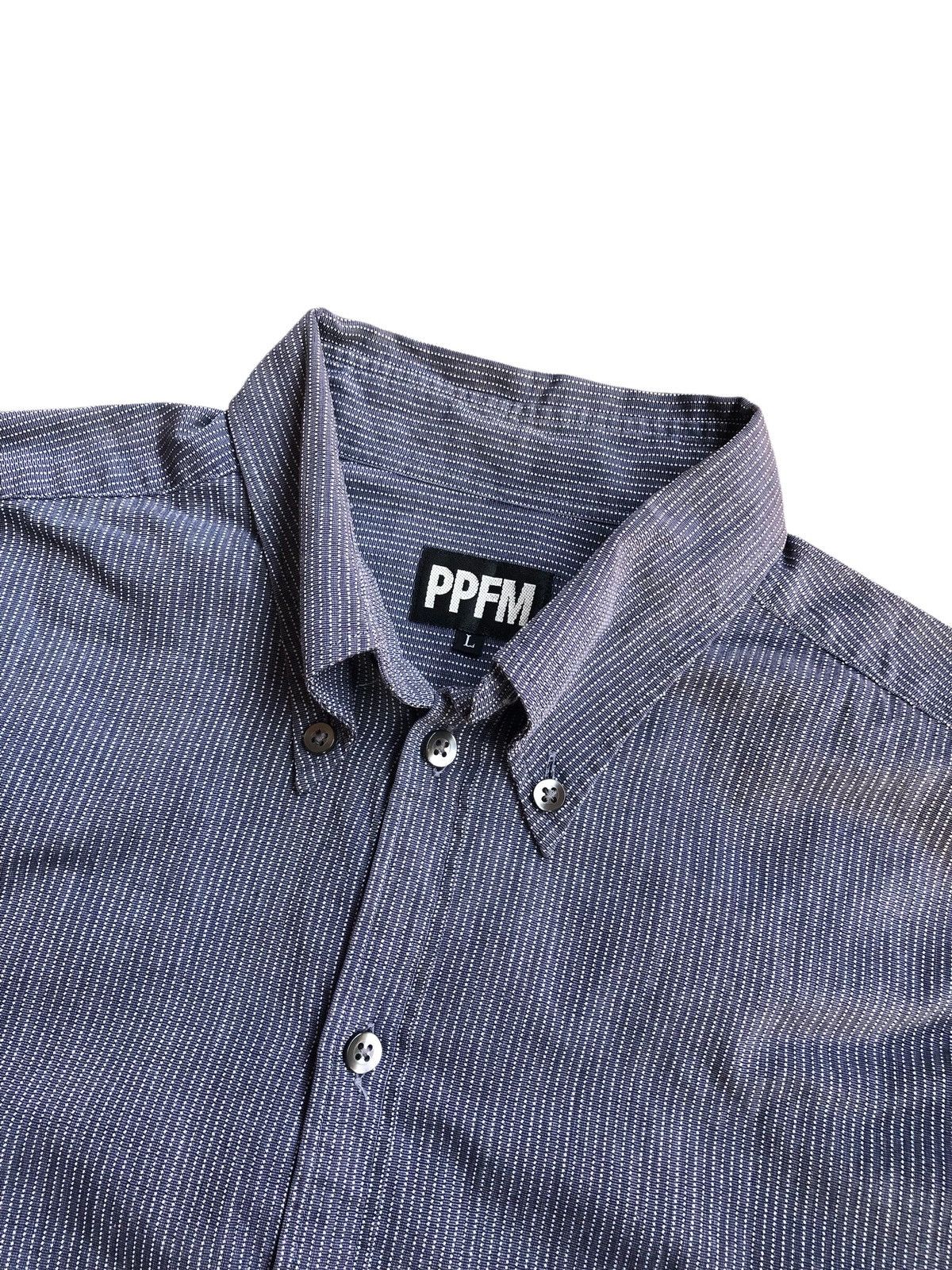 14th Addiction × Japanese Brand × PPFM PPFM Shirt Stripe Light Blue Rare. Size US L / EU 52-54 / 3 - 2 Thumbnail