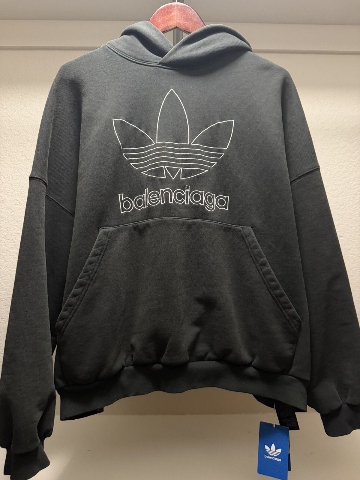 Adidas × Balenciaga $1450 Retail Balenciaga x Adidas Hoodie WITH TAGS Size US L / EU 52-54 / 3 - 1 Thumbnail