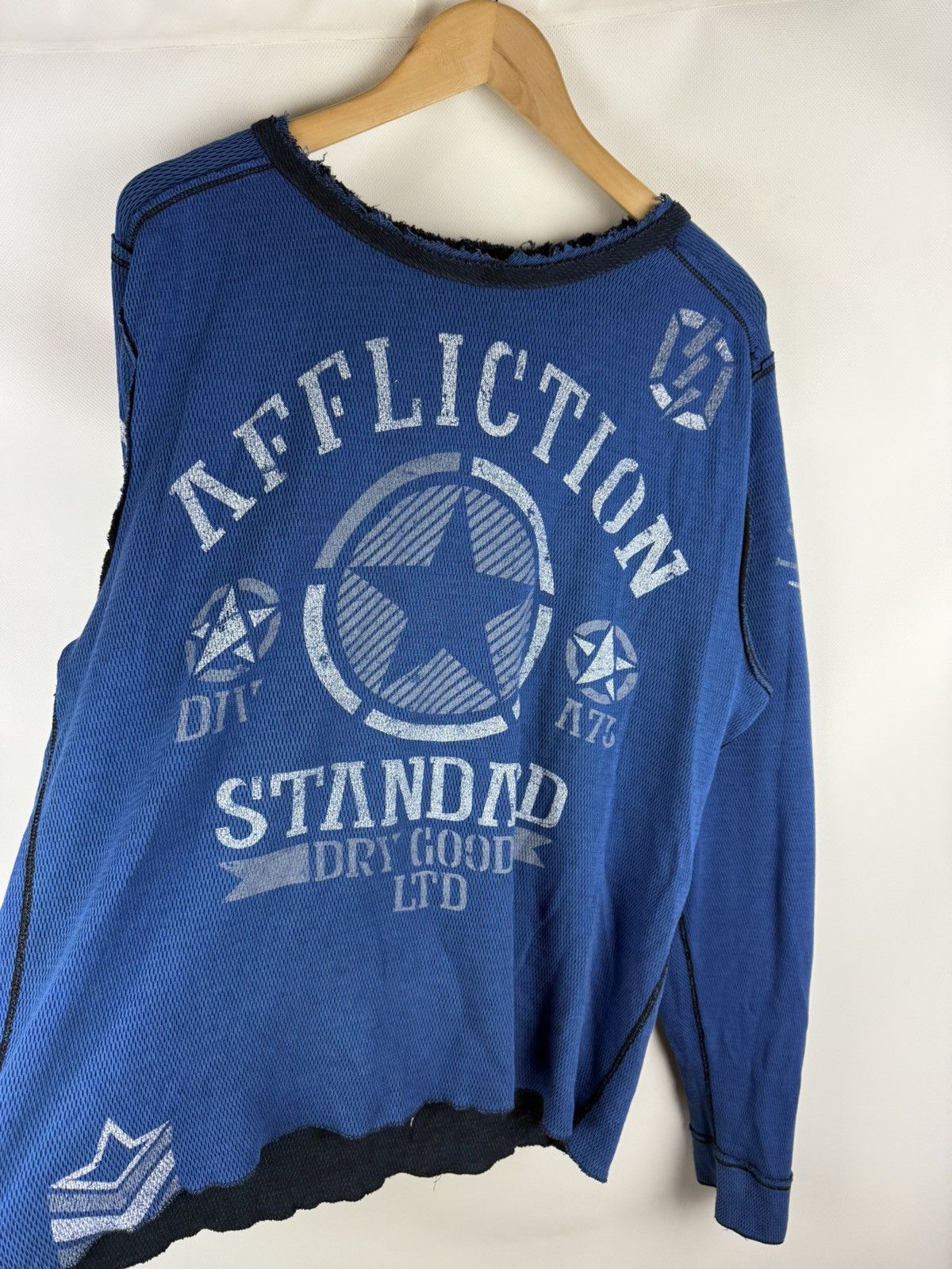 Affliction Affliction Y2K Overprinted Reversible Sweater L/S Pullover Size US XL / EU 56 / 4 - 21 Thumbnail