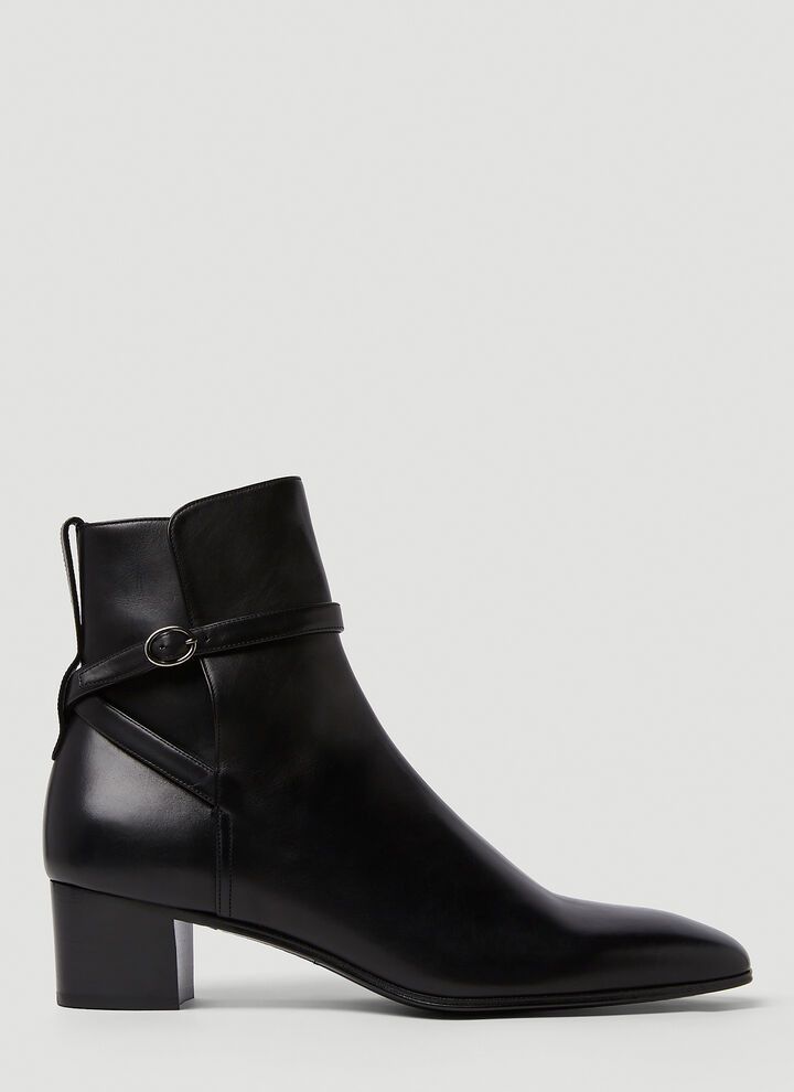 o1bcso1str1124 Terry Jodhpur Boots in Black