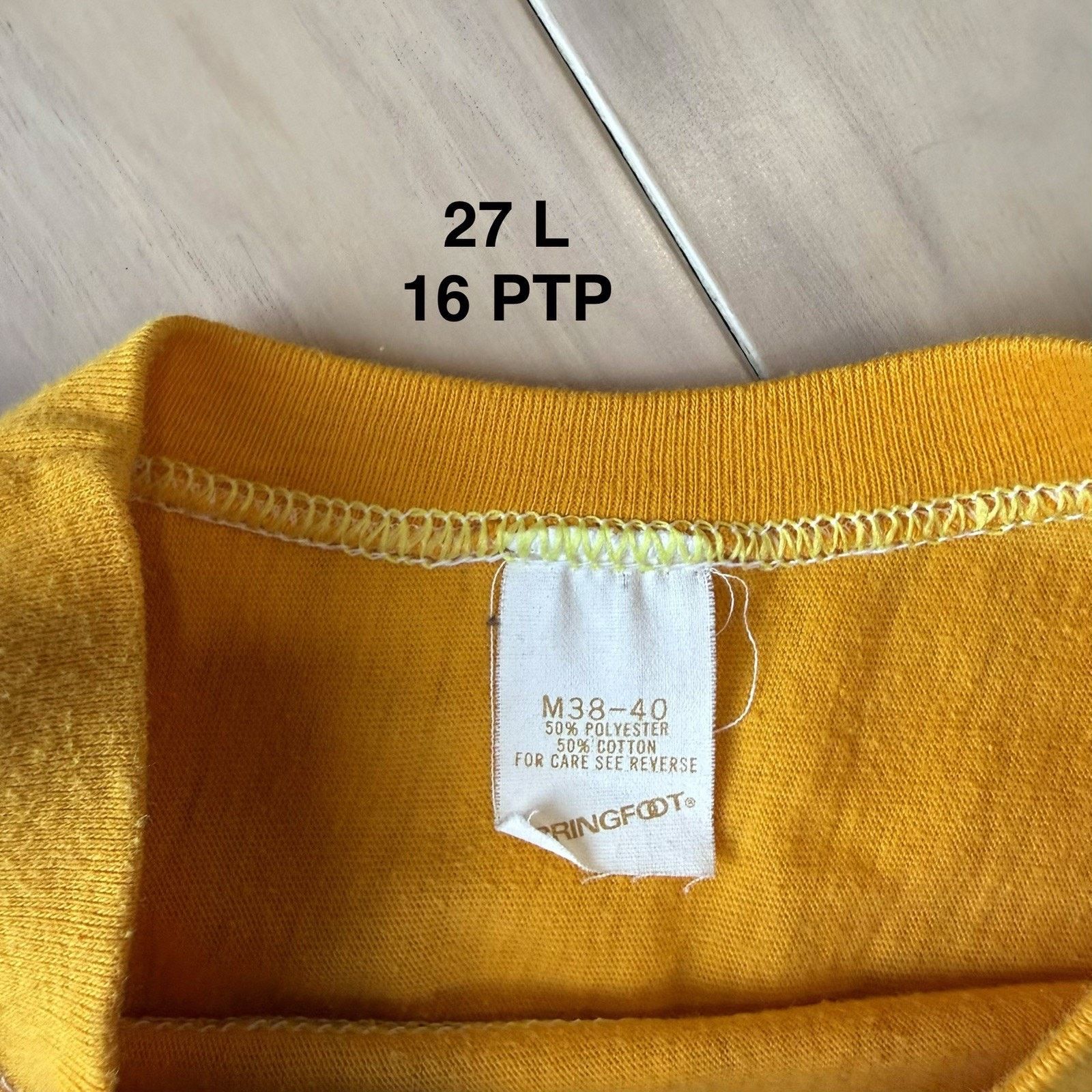Vintage Vintage I Climbed Longs Peak Shirt M Yellow 70s Made in USA Size US M / EU 48-50 / 2 - 5 Thumbnail