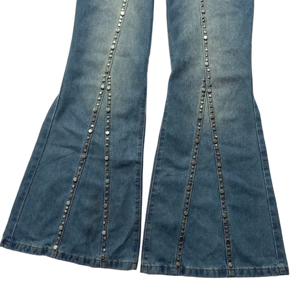 Vintage Studded flared denim Size US 34 / EU 50 - 3 Thumbnail