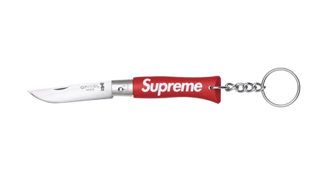 Supreme Opinel Keychain Knife Red