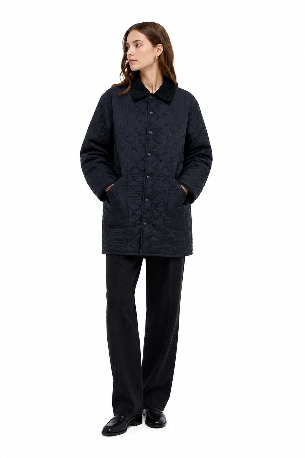 Barbour Barbour Women’s Polarquilt Quilted Jacket Black Size UK 14 Size L / US 10 / IT 46 - 1 Thumbnail