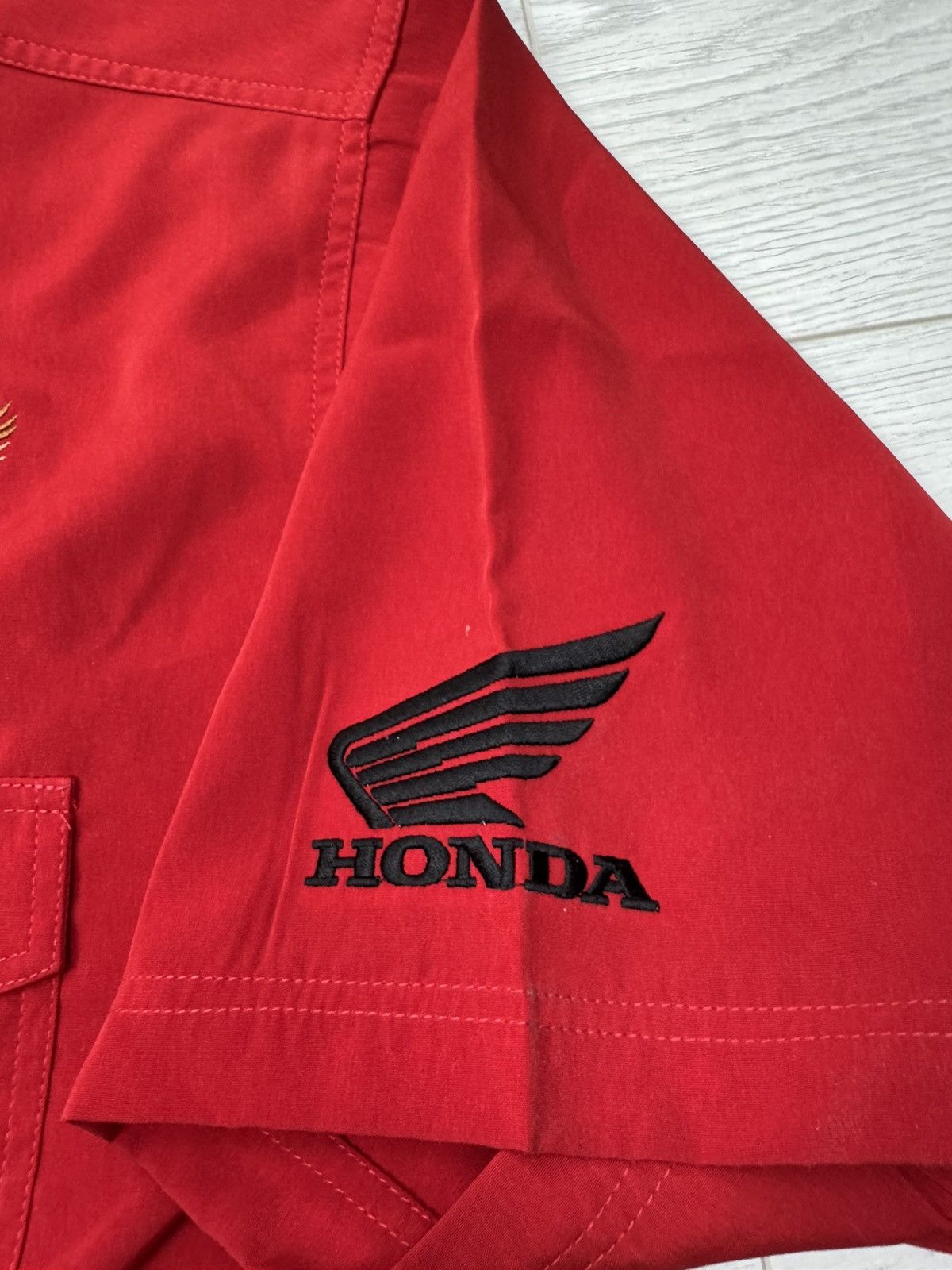 Honda Vintage Honda Racing Woody Woodpecker Gold Wing Shirt Size US XXL / EU 58 / 5 - 6 Thumbnail