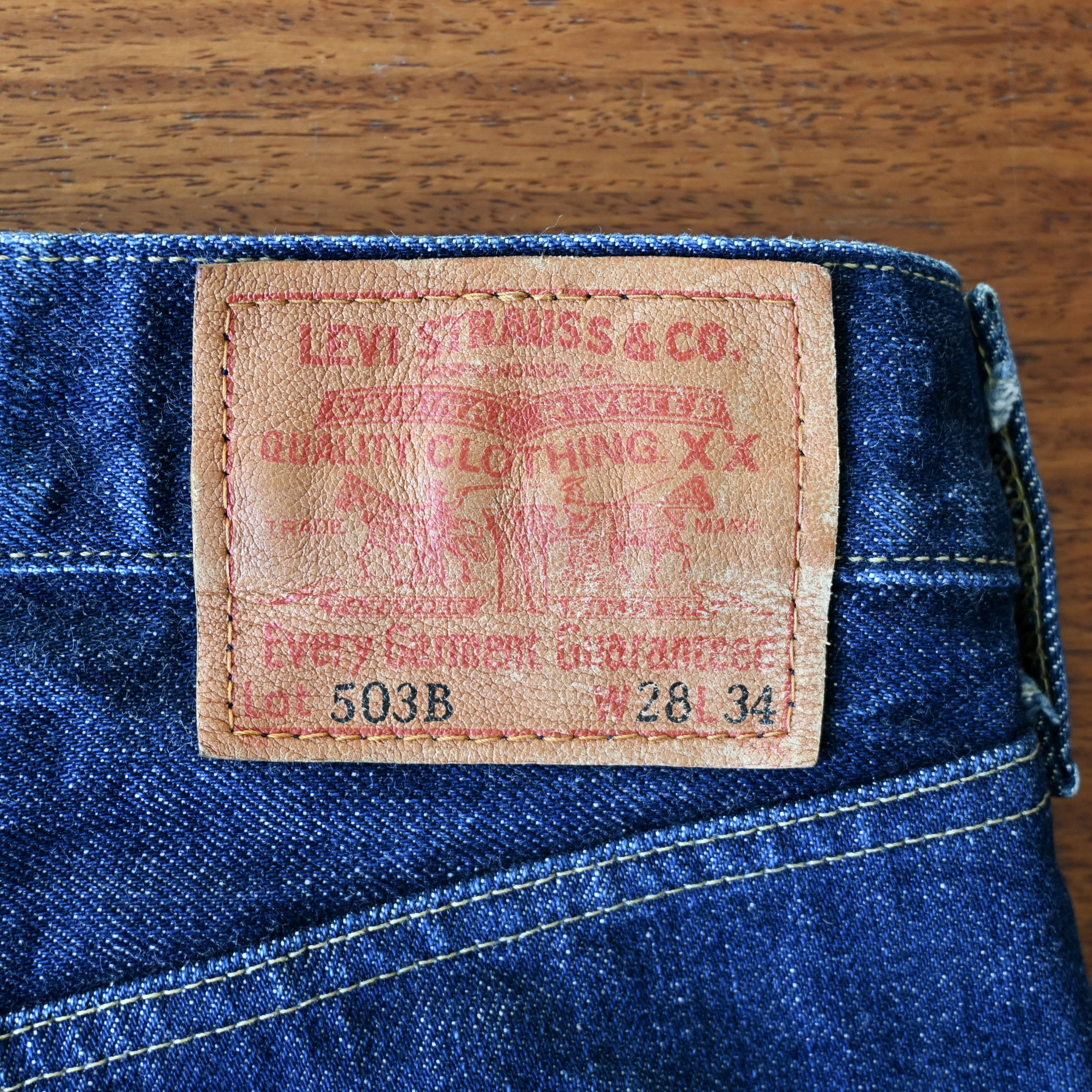 Levi's Japan reissue, 1994 Levi's 503B XX denim jeans, Size 28" / US 6 / IT 42 - 15 Thumbnail