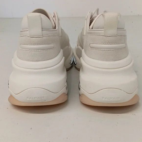 Balmain Balmain Men's White B-Bold Low-Top Sneakers - EU44/US11 Size US 11 / EU 44 - 12 Thumbnail