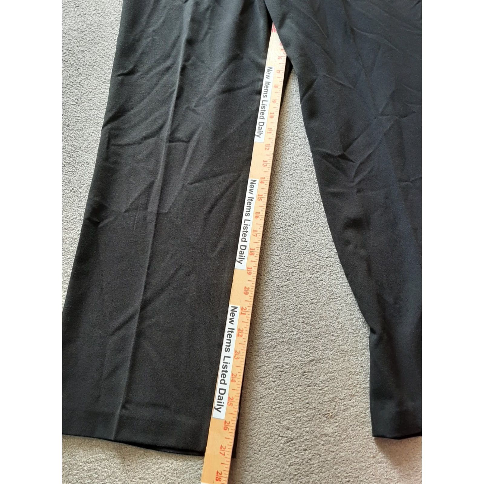 Vintage Investments Pants Womens Size 10P Petite Black Dress Pants Size 32" / US 10 / IT 46 - 2 Thumbnail