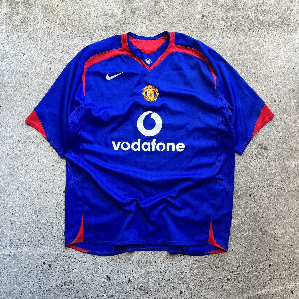 Nike 2005-06 Manchester United Nike Home Kit blue ManU vintage Size US XL / EU 56 / 4 - 1 Thumbnail