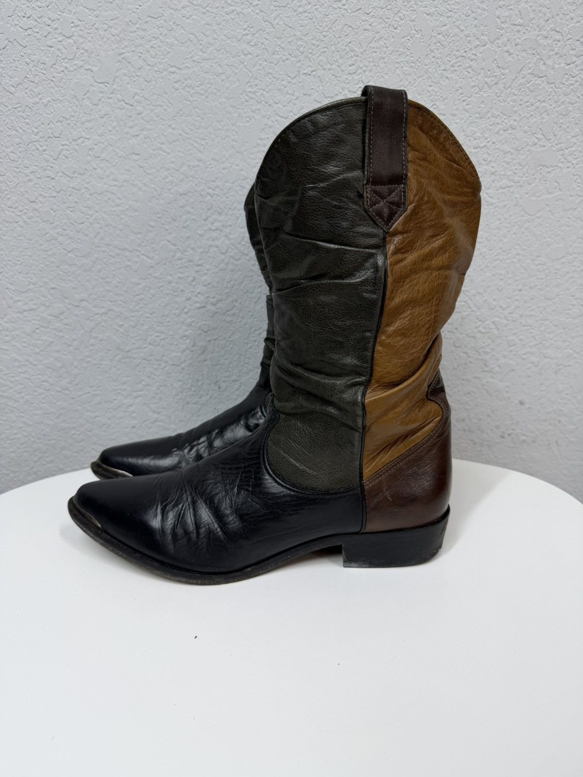 If Six Was Nine AS 98 Vibe Artisan Vintage Leather Western Boots Cowboy Size US 10.5 / EU 43-44 - 3 Thumbnail