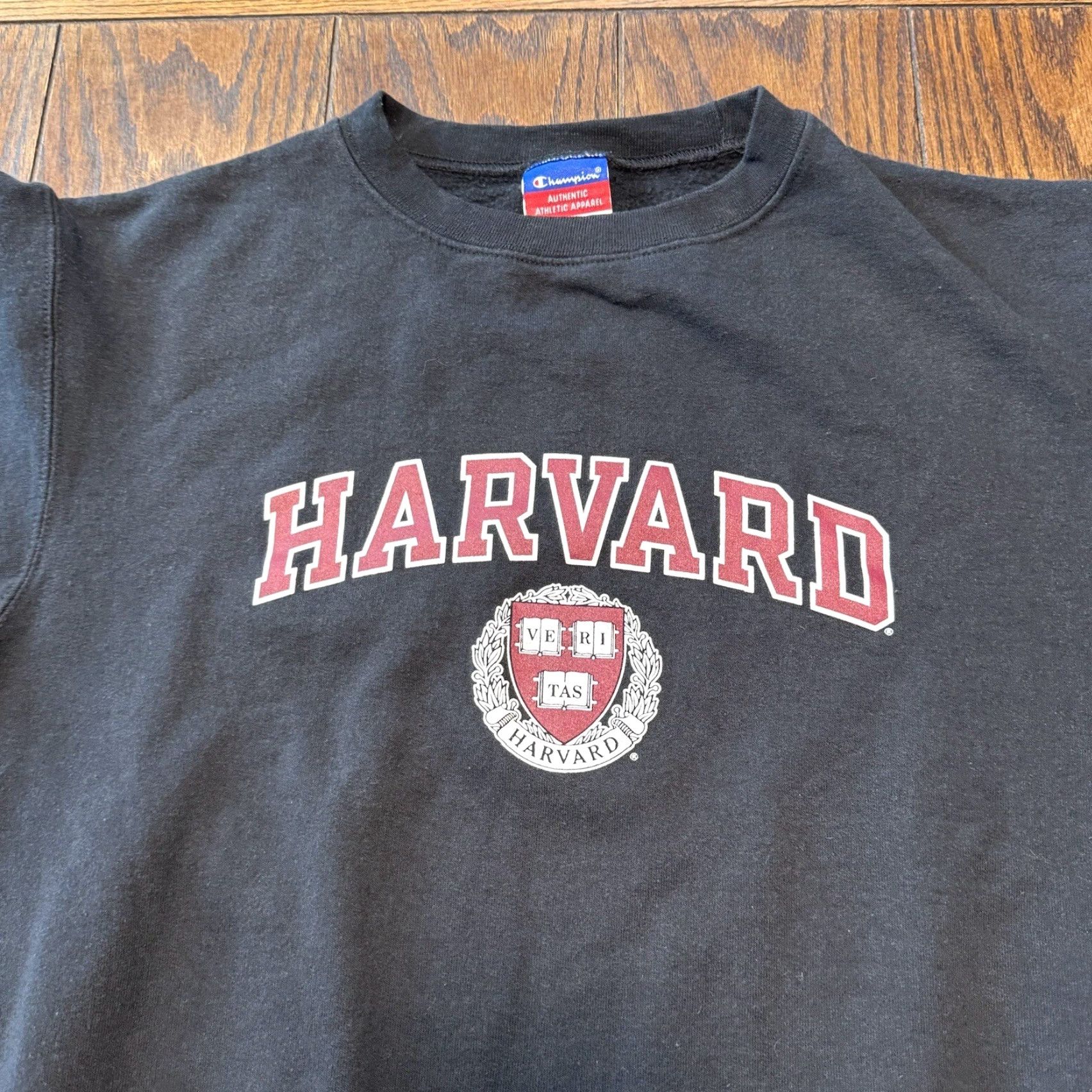 Champion Harvard Champion Sweatshirt Black Crest University College Logo Crew Neck Hoodie S Small Unisex Adults College Logo Pullover All Seasons Size US S / EU 44-46 / 1 - 3 Thumbnail