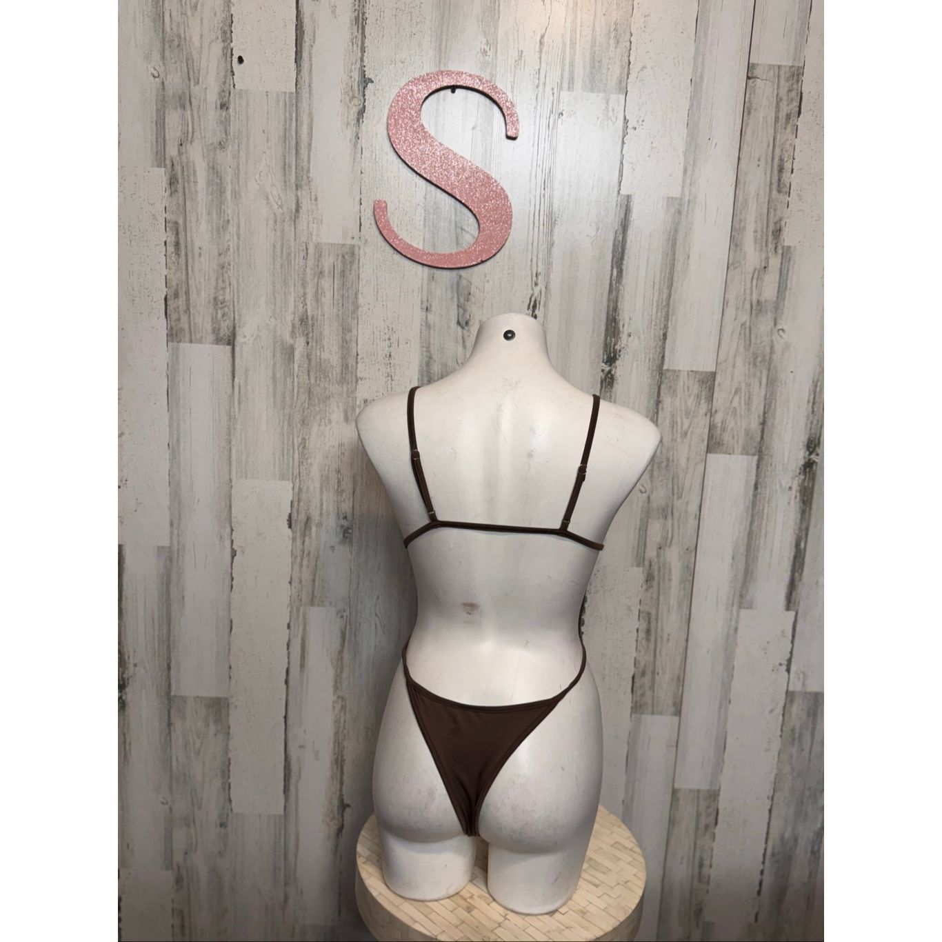 Other Brown Spaghetti Strap Bodysuit | Sleek Minimal One Piece Size Small Size S / US 4 / IT 40 - 4 Thumbnail