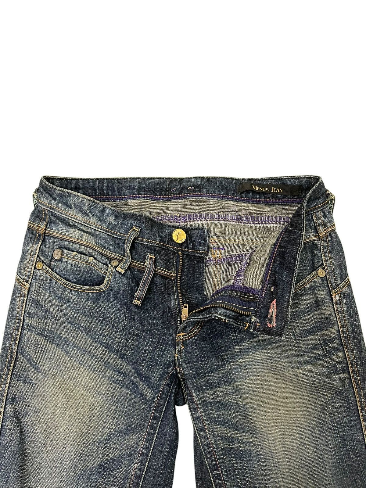 Comme des Garcons Flare Jeans Vienus Jean Edwin Distress Stretch Low Rise 2🟦 Size US 28 / EU 44 - 10 Thumbnail