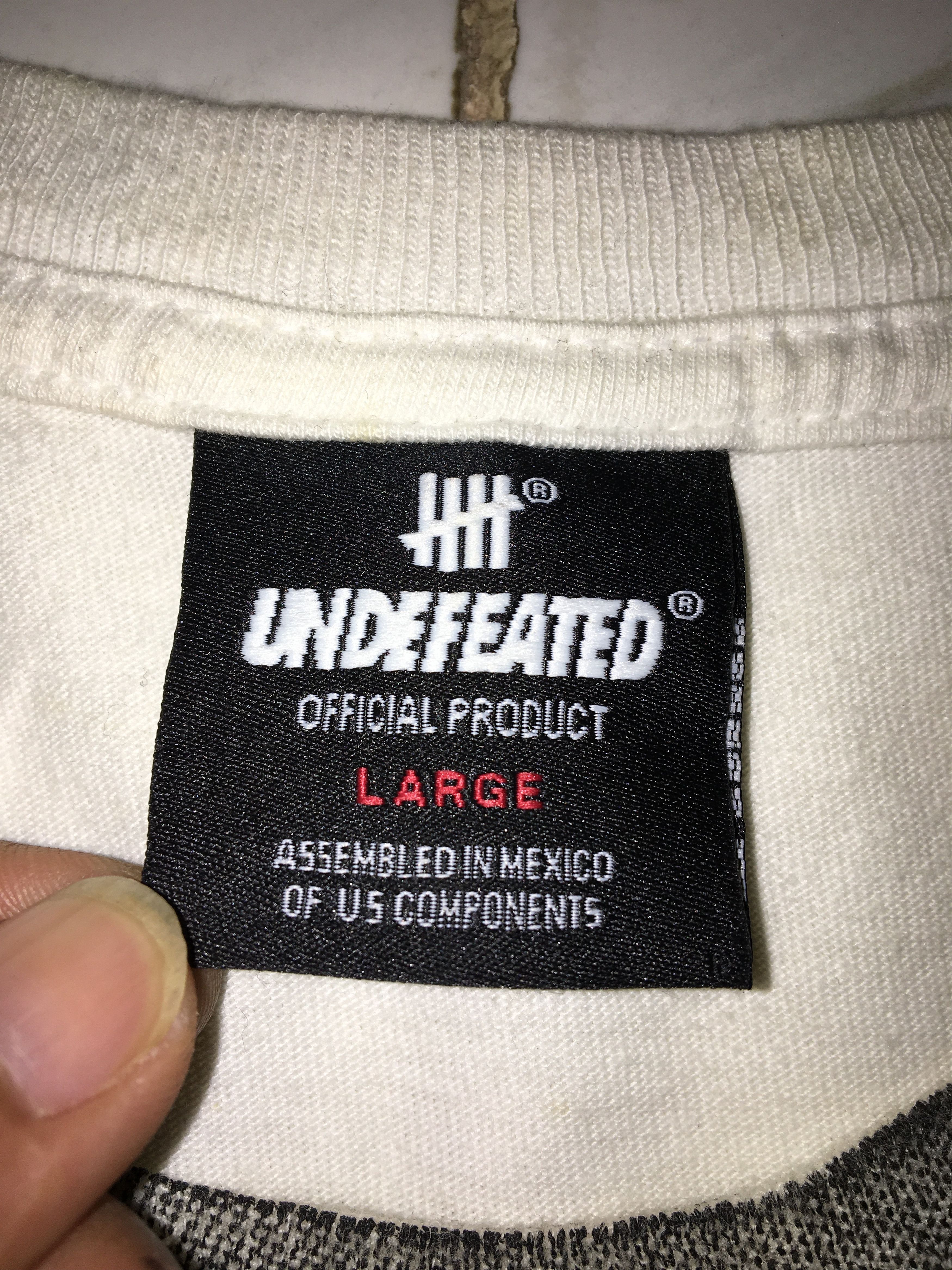 Undefeated Vintage Undefeated Shirts Size US L / EU 52-54 / 3 - 7 Thumbnail