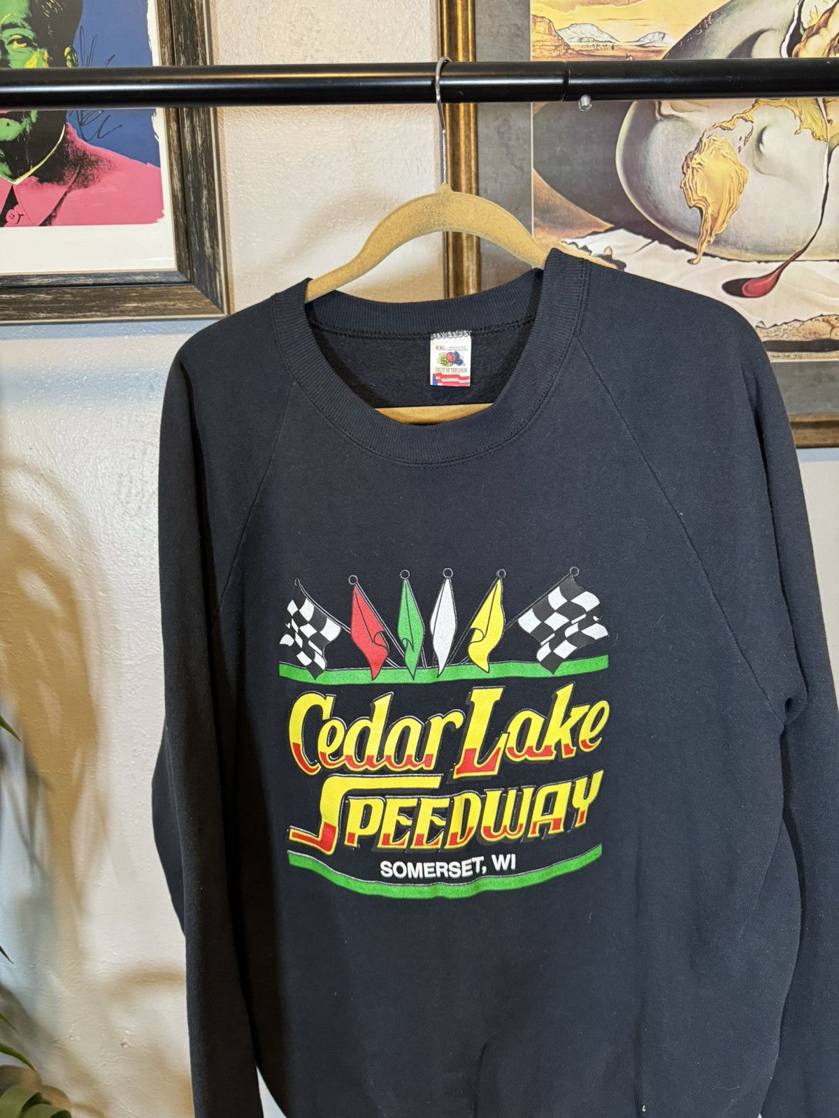 Vintage Vintage Cedar Lake Speedway Nascar Sweatshirt Size US XXL / EU 58 / 5 - 3 Thumbnail