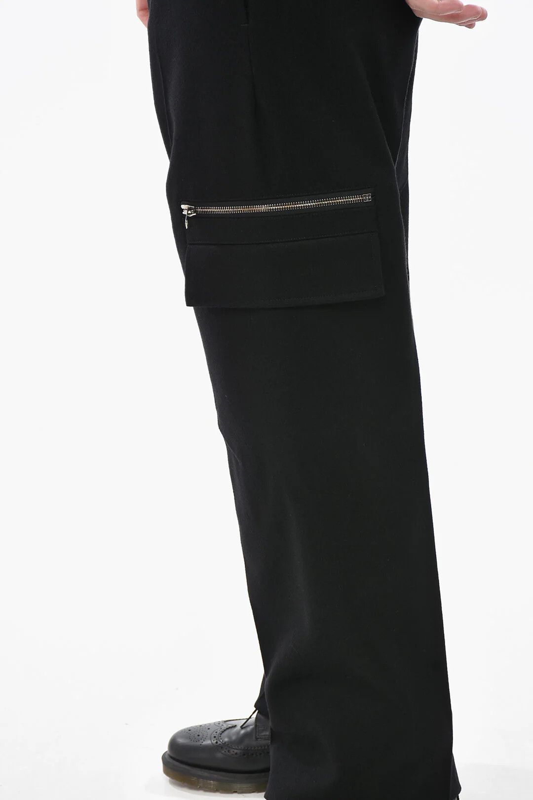 Givenchy og1mm0326 Wool-Flannel Cargo Pant in Black Size US 34 / EU 50 - 3 Thumbnail
