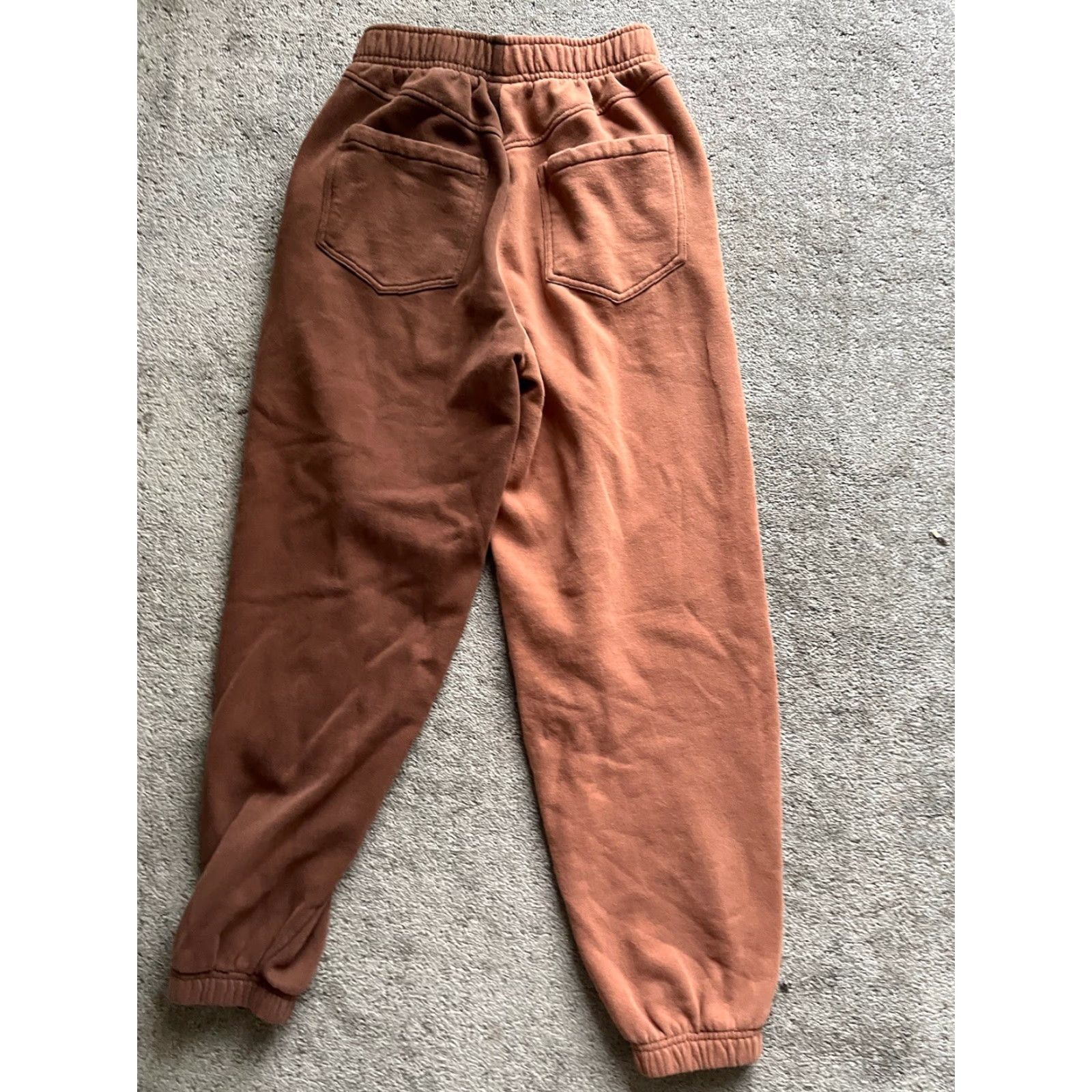 Pacsun VINTAGE PacSun Sweat Jogger Pants Womens XS Brown 2 Tone Fleece Logo Casual Activewear Size 26" / US 2 / IT 38 - 3 Thumbnail