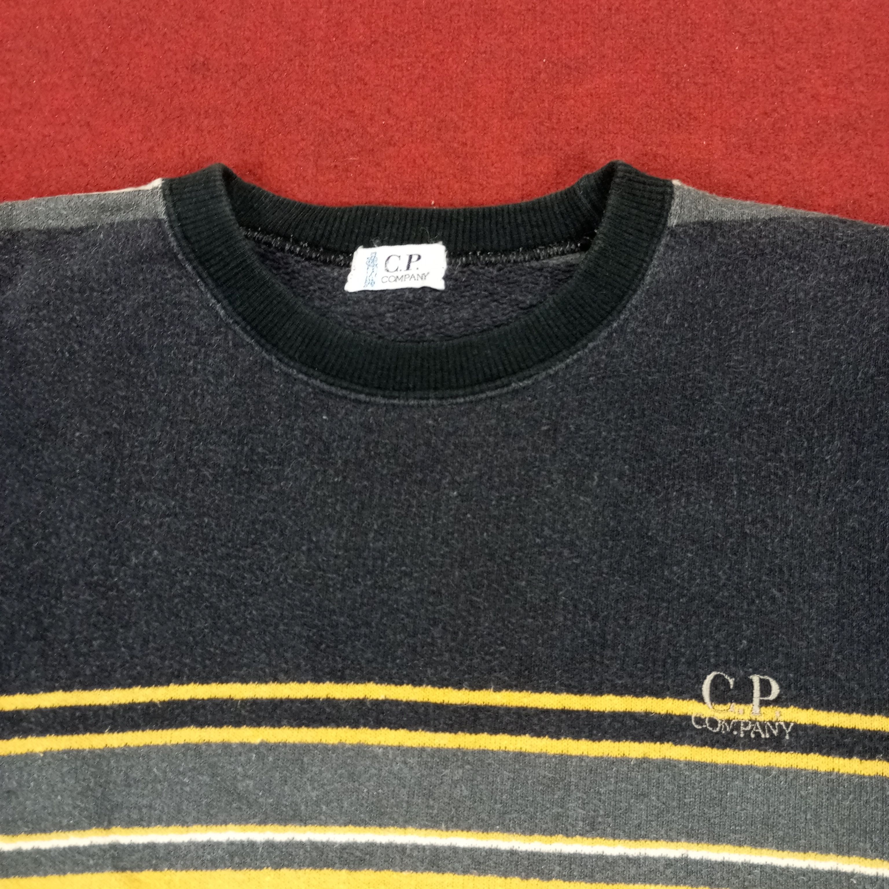 C.P. Company × Vintage CP Company Nice Stripes Design Vintage Sweatshirt Size US M / EU 48-50 / 2 - 2 Thumbnail