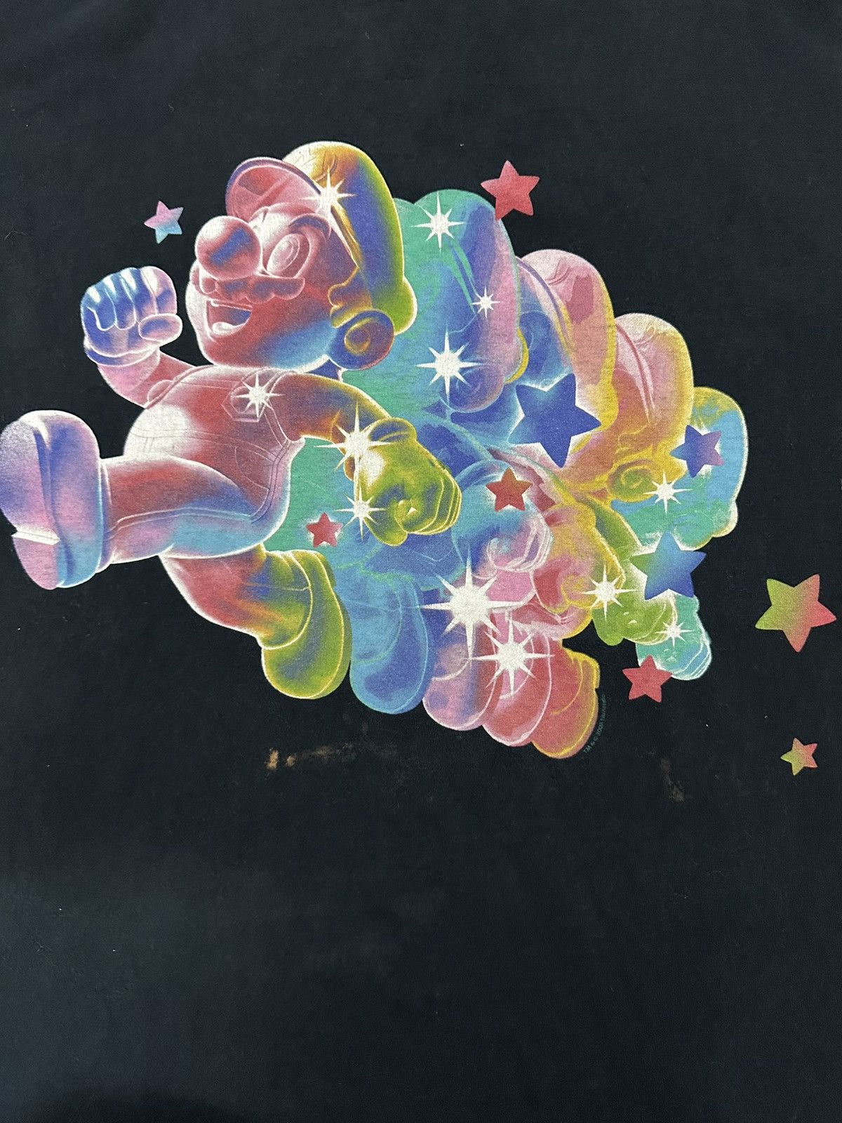 Nintendo × Vintage Rare Vintage 2008 Nintendo Mario Super Galaxy Rainbow Tee Size US XL / EU 56 / 4 - 5 Thumbnail