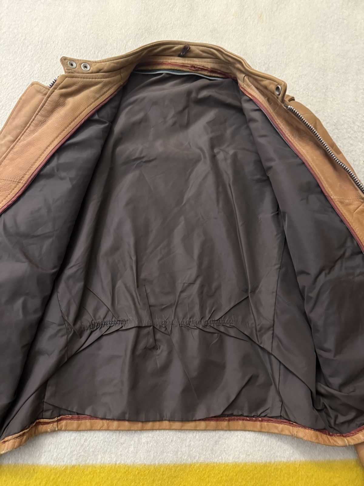 Leather 50s 60s Lesco Leathers? Cafe Racer Jacket 42 Small Medium Size US M / EU 48-50 / 2 - 12 Thumbnail