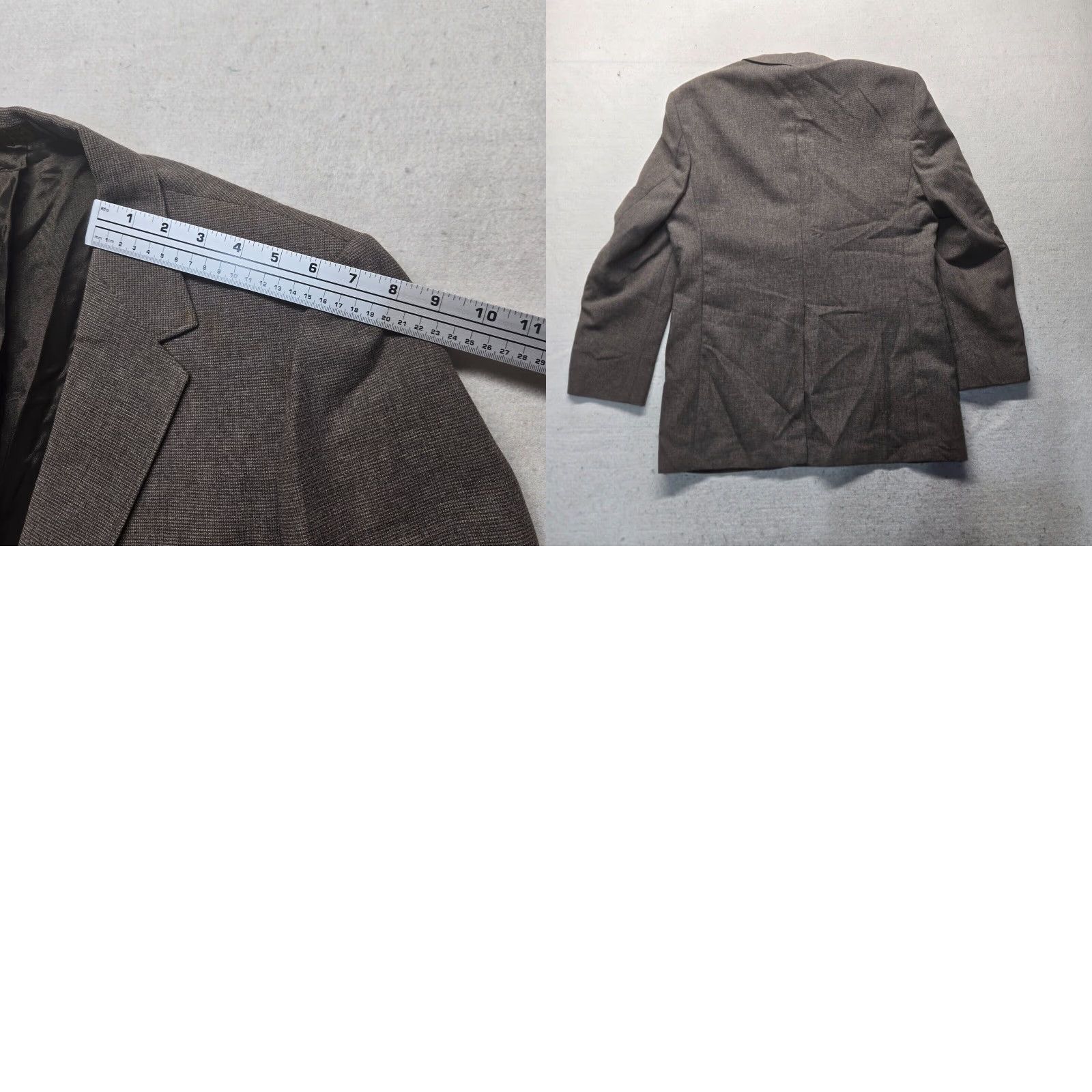 Vintage VINTAGE Unbranded Brown Men's Blazer Jacket Coat 38 Regular Fit Formal Party Wedding Fall Spring Summer Winter Size 38R - 8 Thumbnail