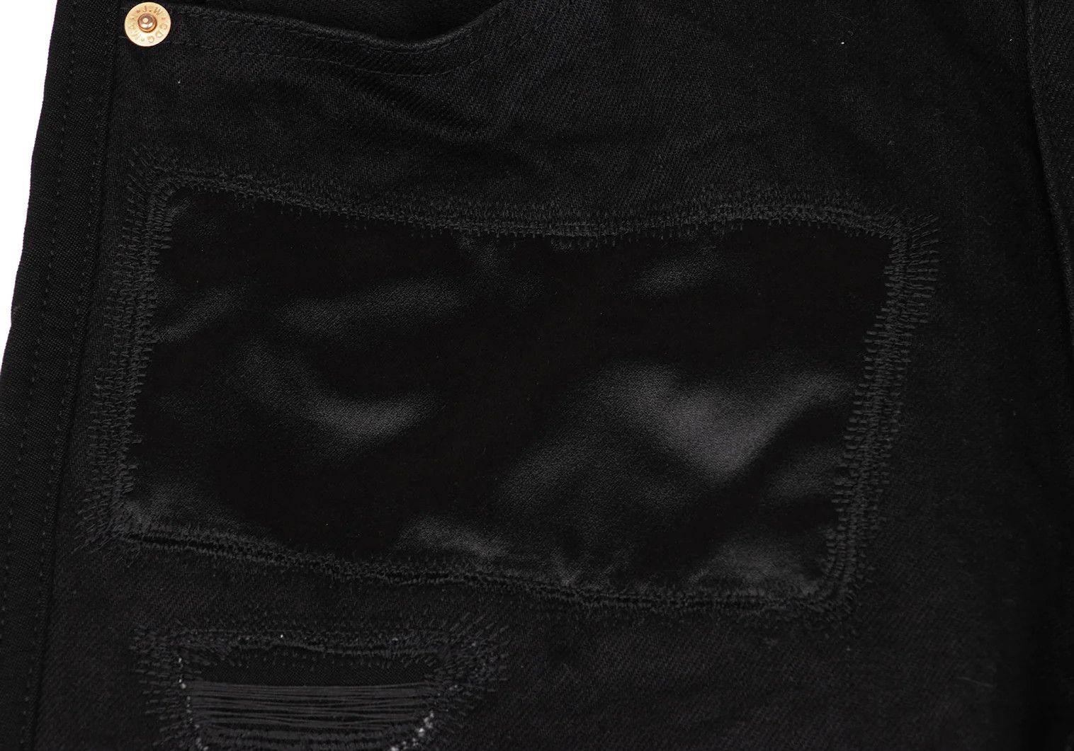 Junya Watanabe Cotton Patch Design Tapered Pants in Black, Size XS Size US 30 / EU 46 - 4 Thumbnail