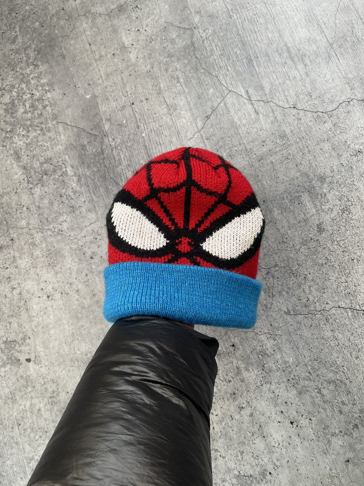 Vintage Vintage Black Red Figured Fullprint Hat Cap Spider-Man Size ONE SIZE - 1 Thumbnail