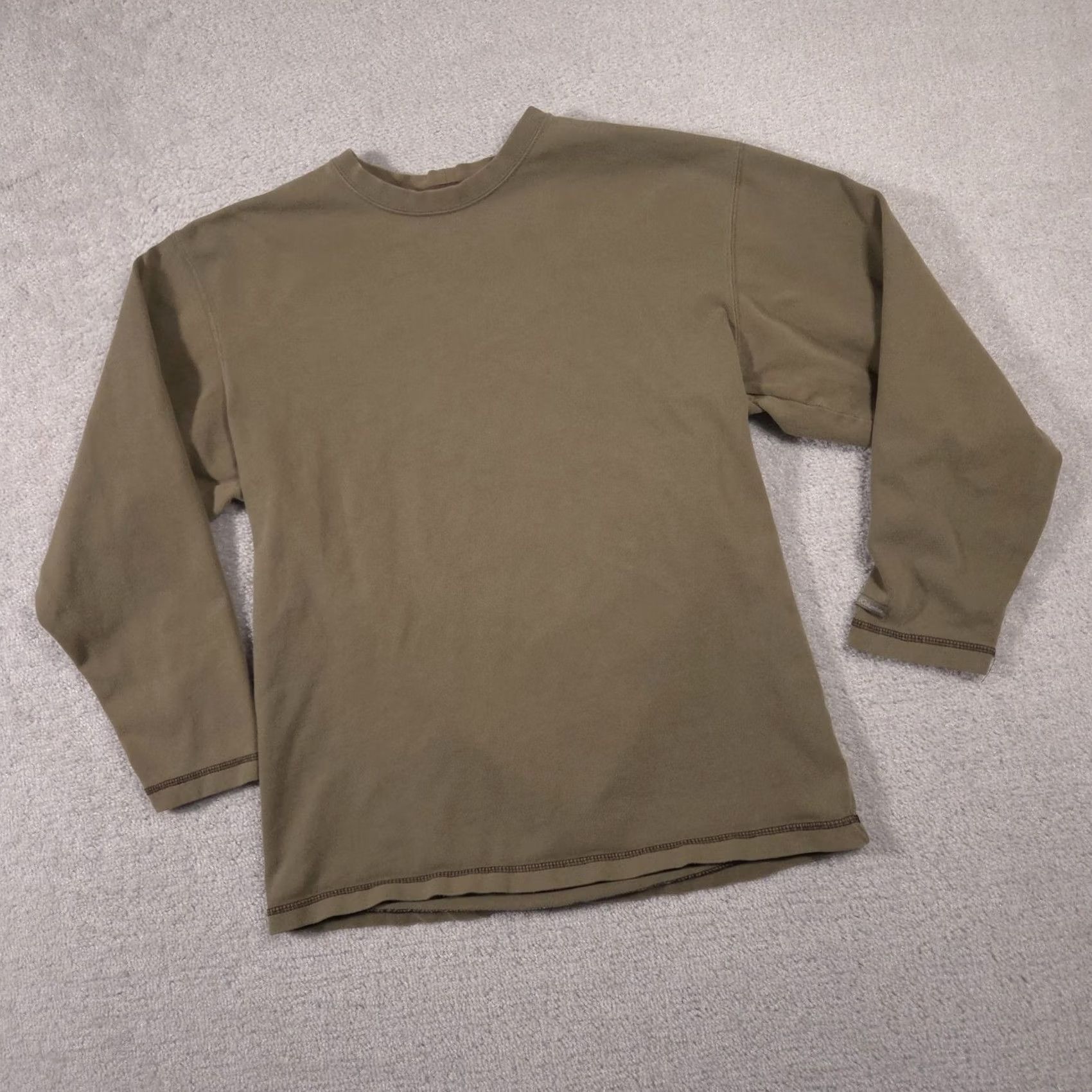 Olive Columbia Shirt Mens Medium Olive Green Long Sleeve Cotton Crewneck Outdoor Size US M / EU 48-50 / 2 - 3 Thumbnail