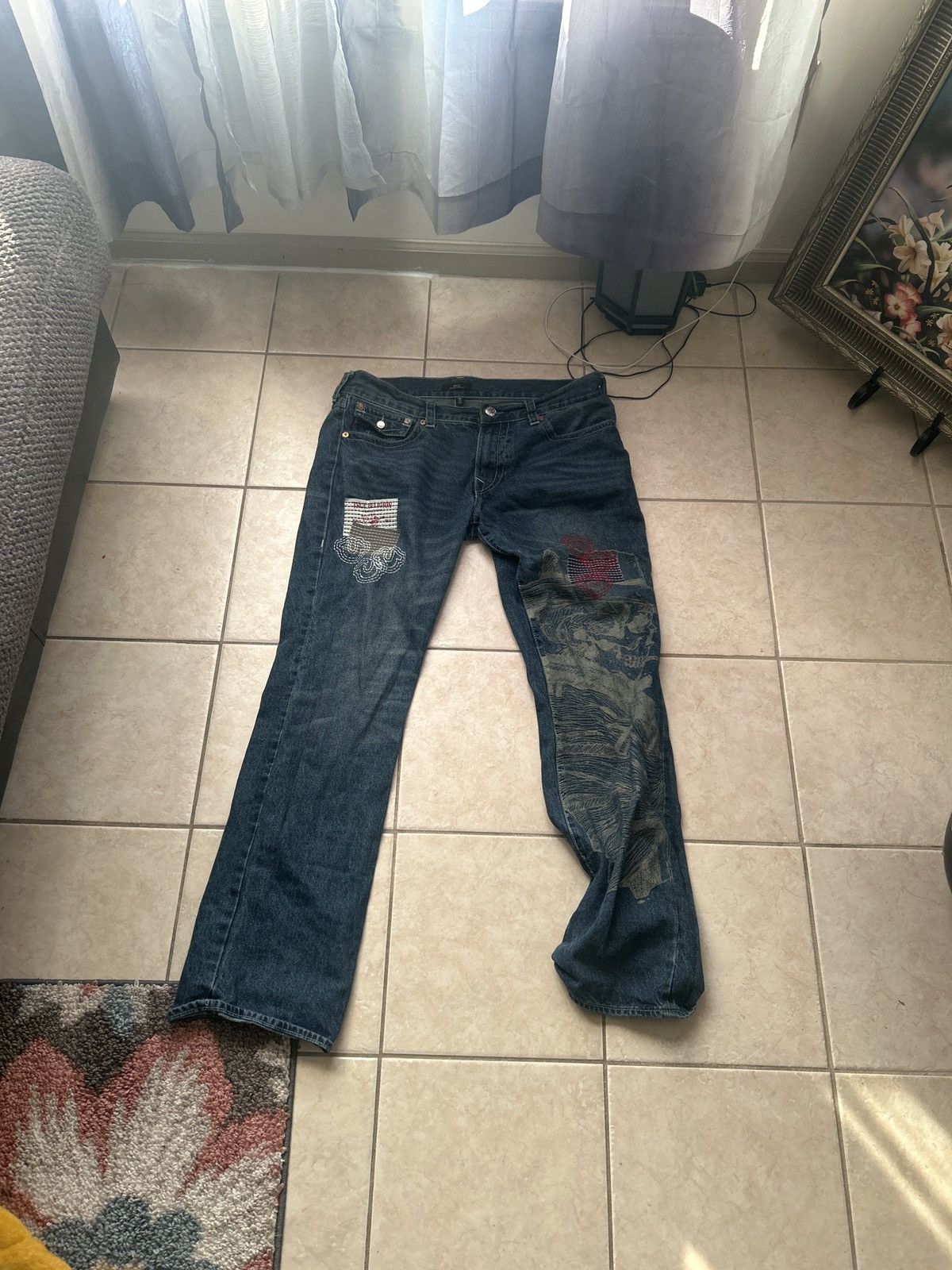 True Religion Billy Relaxed Bootcut Jeans Size US 38 / EU 54 - 1 Thumbnail
