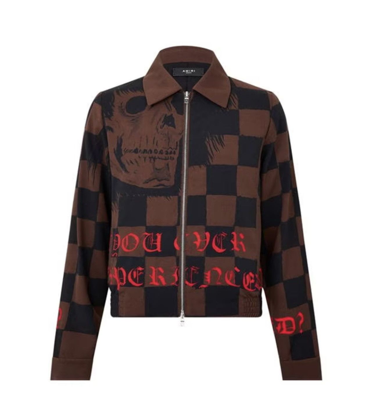 image of Amiri x Wes Lang Skull Blouson in Brown, Men's (Size XL)