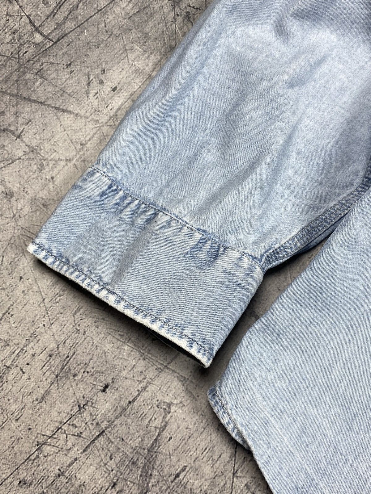 Polo Ralph Lauren Vintage Polo Jeans Co Ralph Lauren Distressed Denim Shirt Size US L / EU 52-54 / 3 - 13 Thumbnail