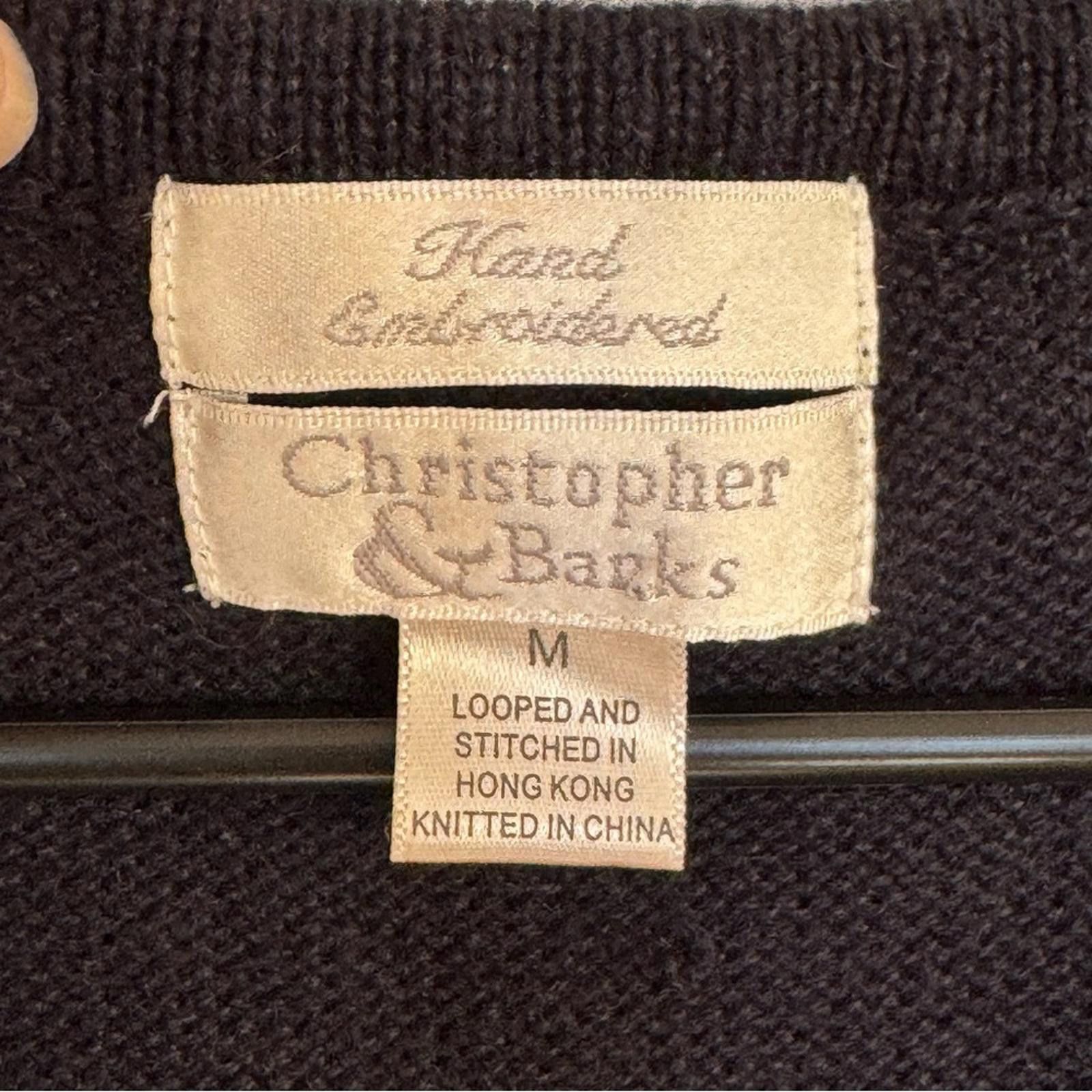 Other VTG Christopher & Banks Embroidered Fall vest-Medium Size M / US 6-8 / IT 42-44 - 3 Thumbnail
