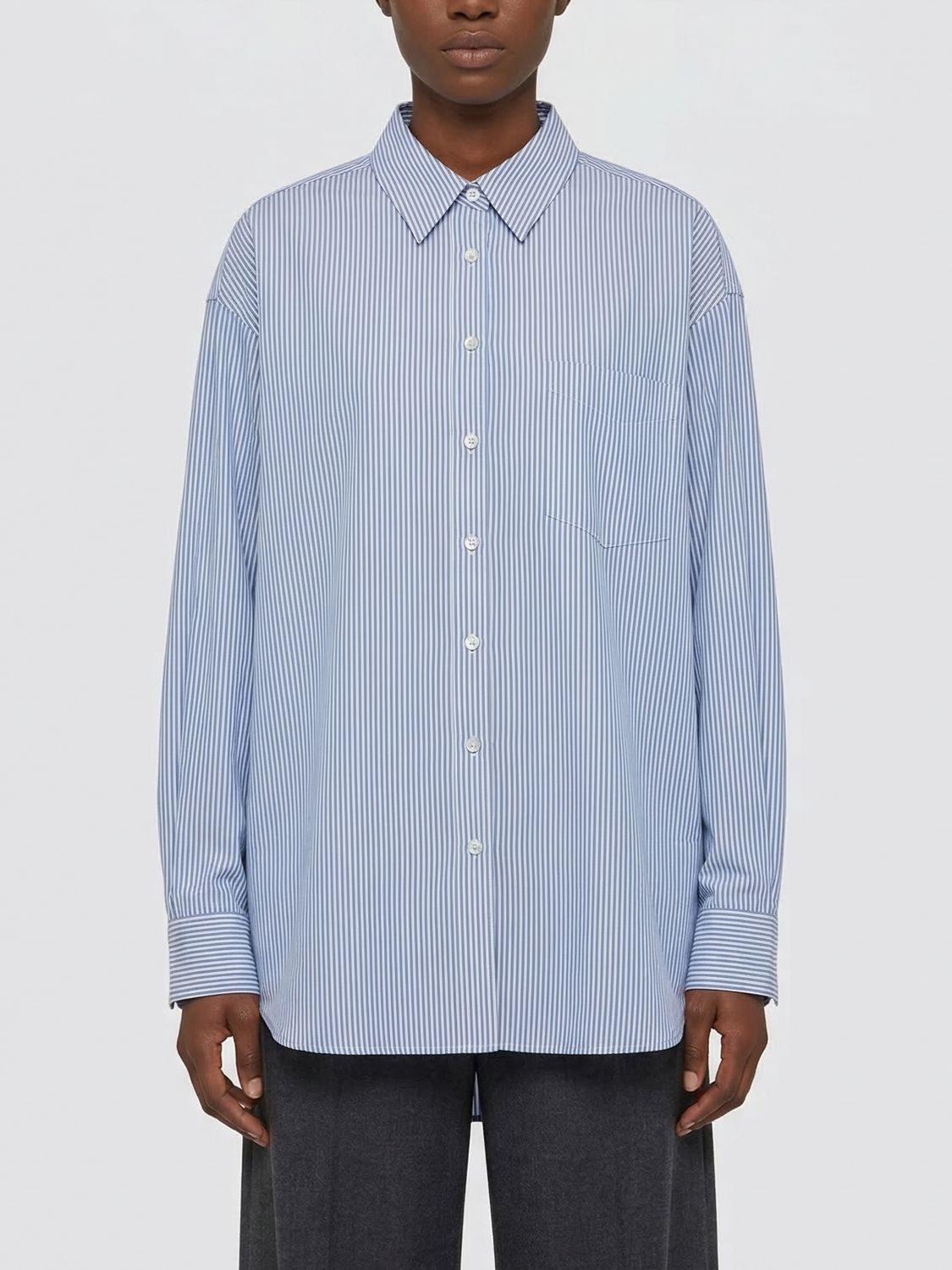 Maison Margiela Maison Margiela Shirt Woman Gnawed Blue Size XS / US 0-2 / IT 36-38 - 1 Thumbnail