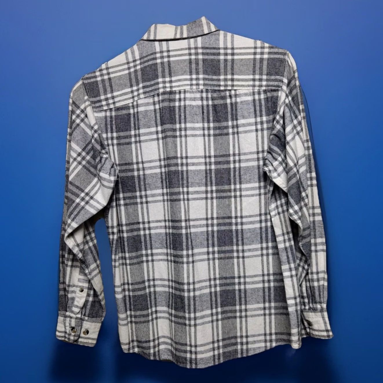 Vintage RedHead Men’s Plaid Flannel Button-Down Shirt Gray Cotton Regular M Long Sleeve Pocketed Size US M / EU 48-50 / 2 - 4 Thumbnail