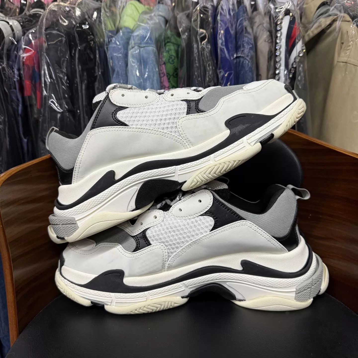 Balenciaga Balenciaga Triples Panda White Black 45 Size US 12 / EU 45 - 7 Thumbnail