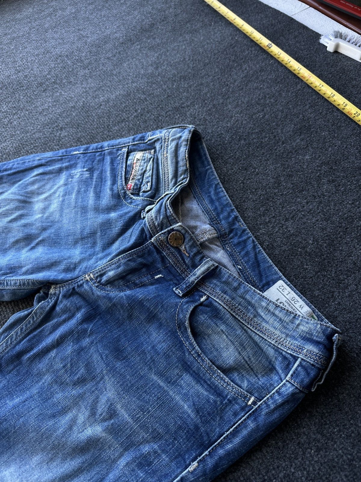 Diesel 🚨 DIESEL AVANT GARDE GOTHIC WOMEN JEANS LOGO IFSIXWASNINE Size 26" / US 2 / IT 38 - 6 Thumbnail