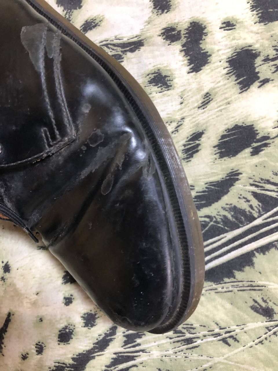 Dr. Martens Great Vintage 80s Dr Martens Black Leather Shoes Size US 12 / EU 45 - 9 Thumbnail