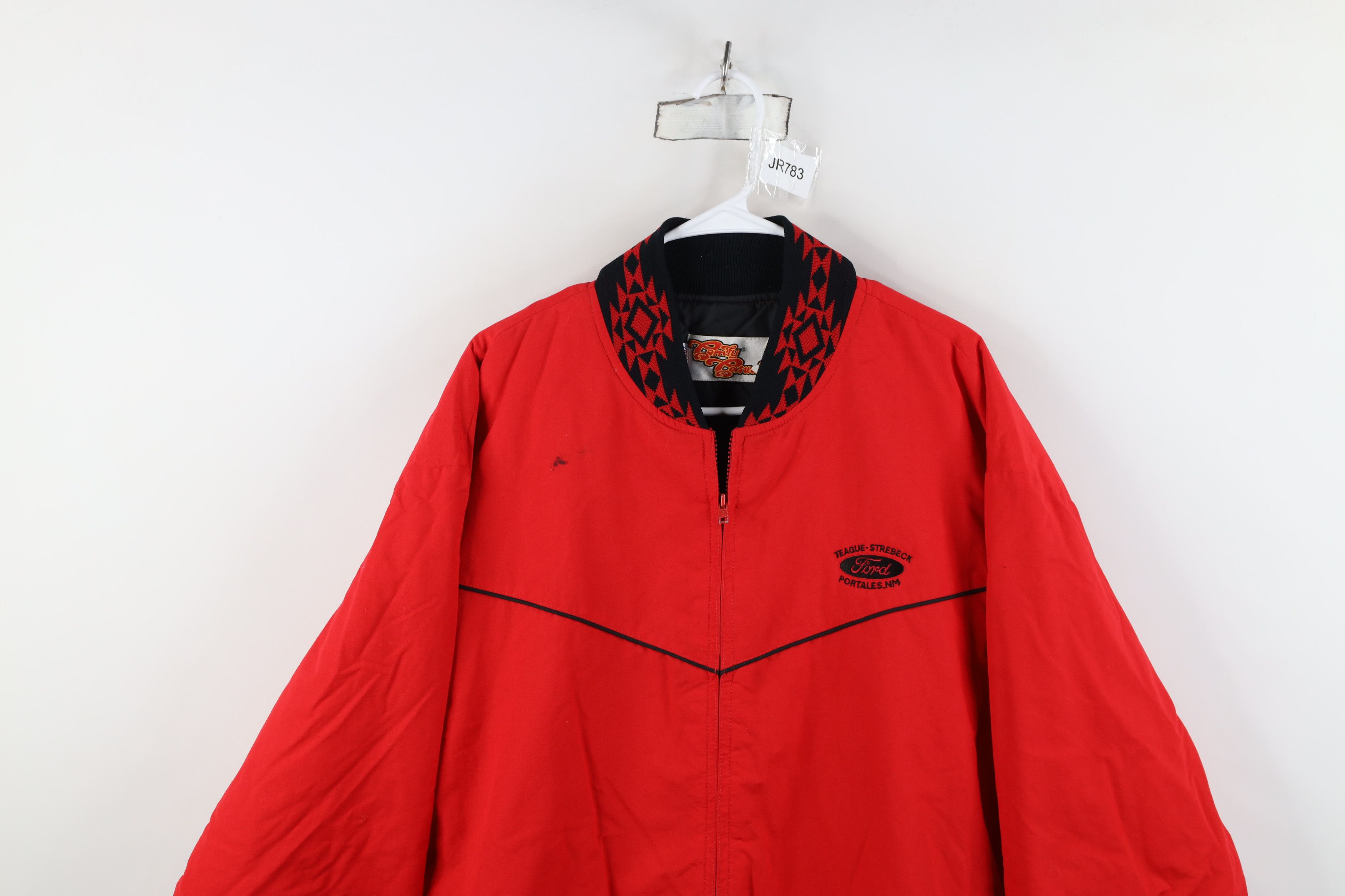 Vintage Vintage 90s Ford Motor Co Southwestern Quilted Bomber Jacket Size US XL / EU 56 / 4 - 2 Thumbnail