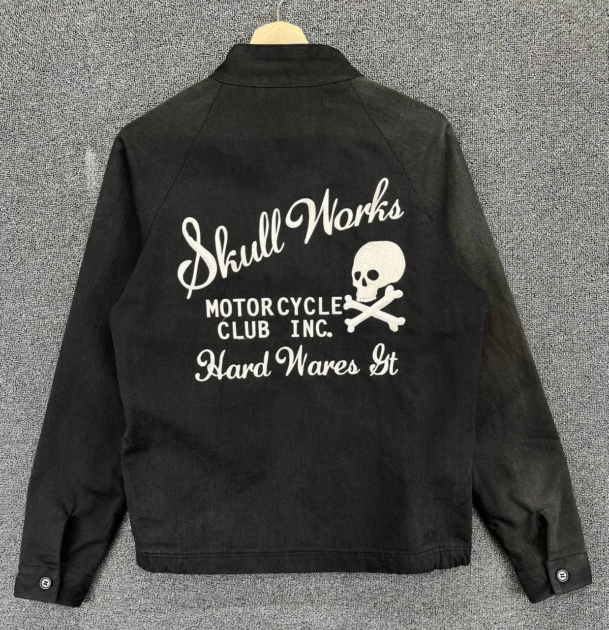 Japanese Brand Vintage Skulls Work Motorcycle Racing Punk Jacket Size US L / EU 52-54 / 3 - 1 Thumbnail