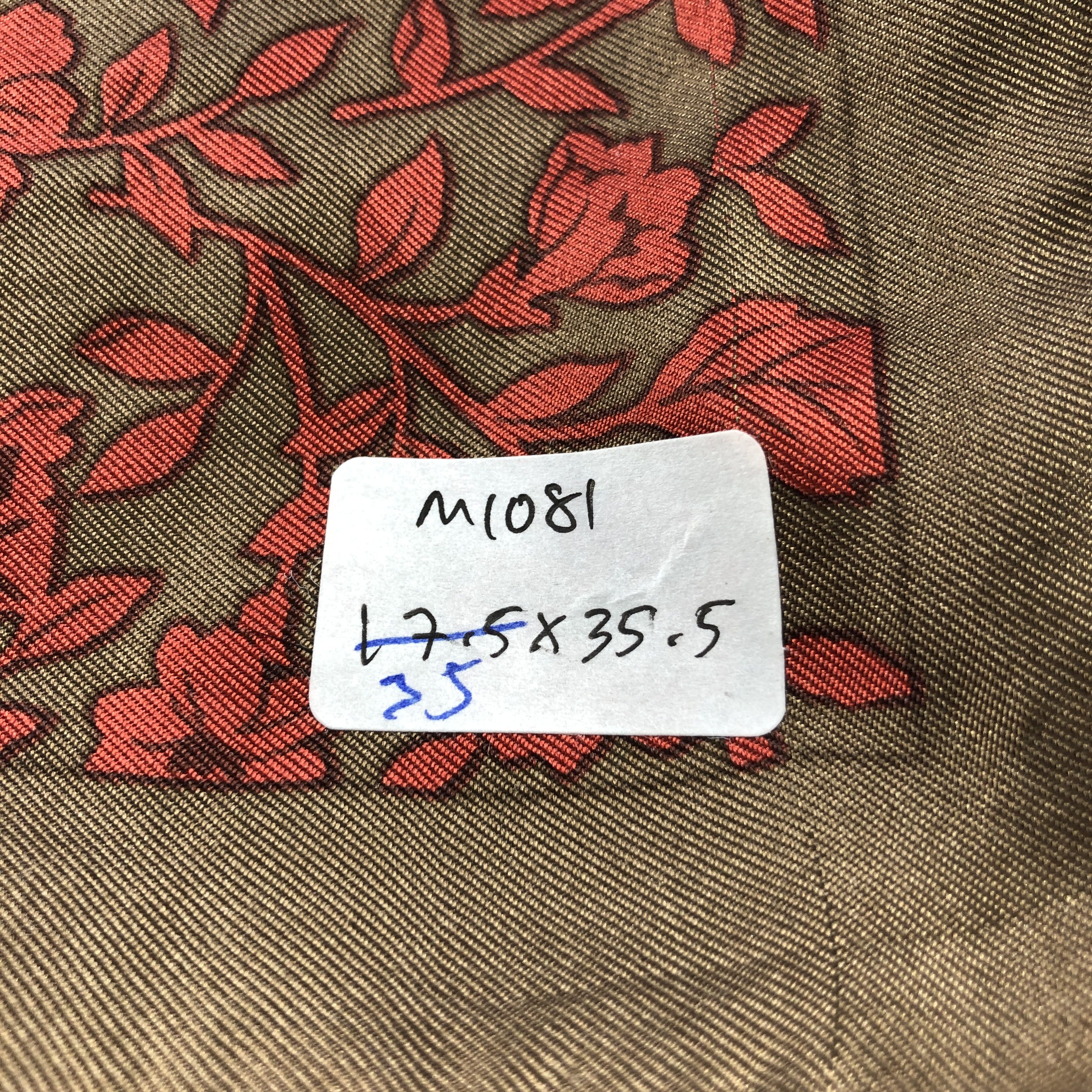 Vintage Ernest Fick Floral Hand Rolled Silk Scarf M1081 Size ONE SIZE - 8 Thumbnail