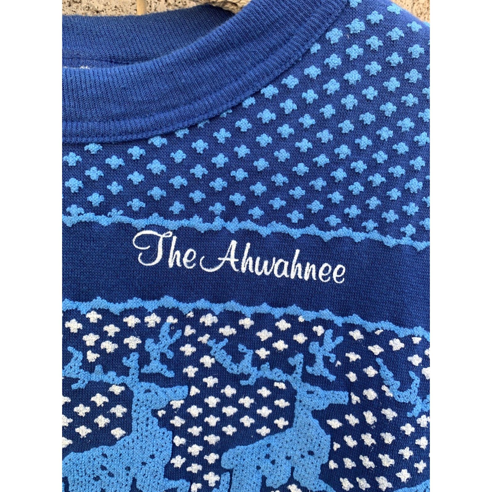 Vintage VINTAGE Cal Pacific The Ahwahnee Graphic Sweatshirt Blue L Pullover Men Size L Made in USA Size US L / EU 52-54 / 3 - 3 Thumbnail