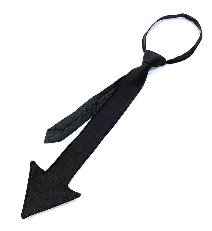 Japanese Brand × Vintage Avant garde fashion arrow neck tie with zip Size ONE SIZE - 3 Thumbnail