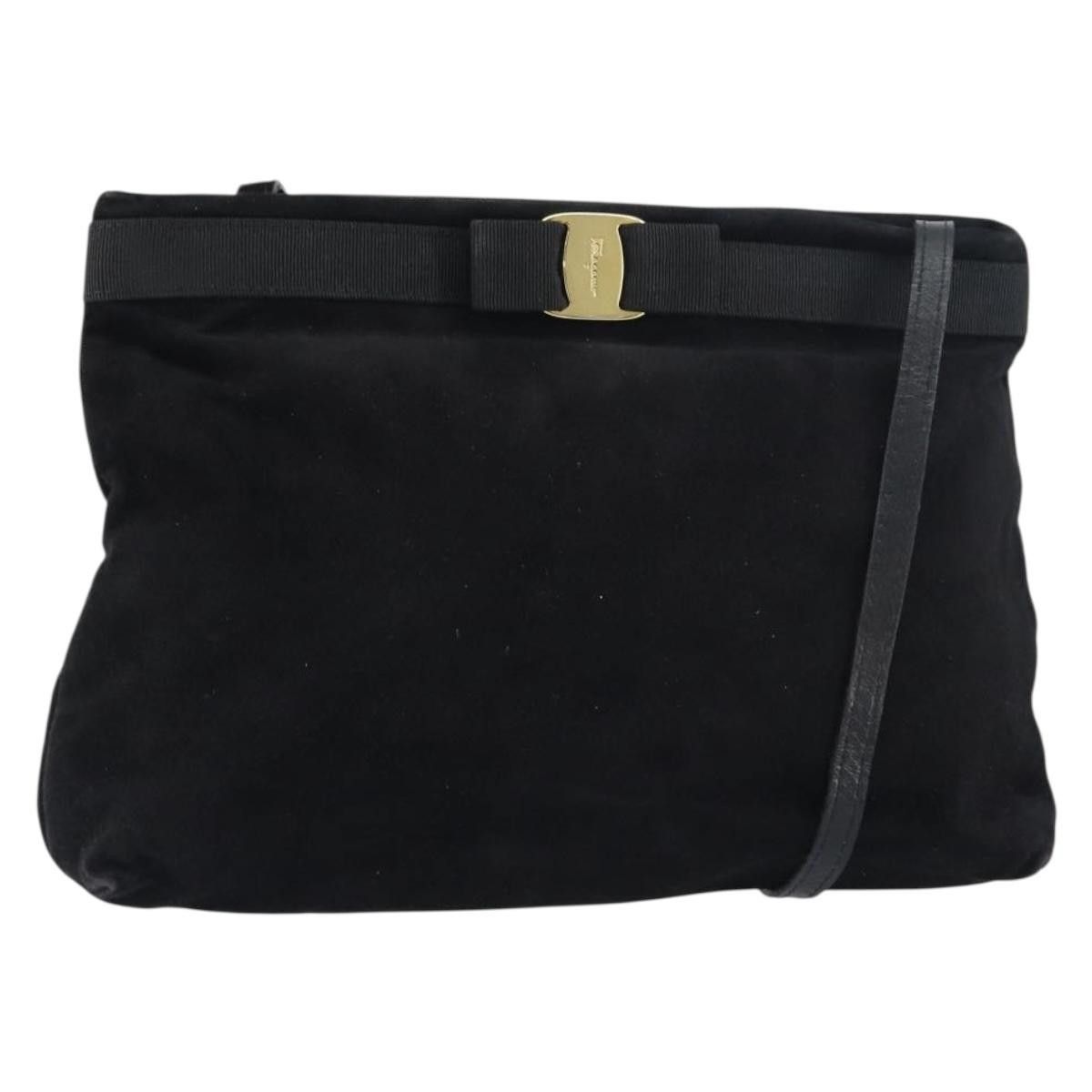Salvatore Ferragamo Salvatore Ferragamo Vala Shoulder Bag Suede Size ONE SIZE - 1 Thumbnail