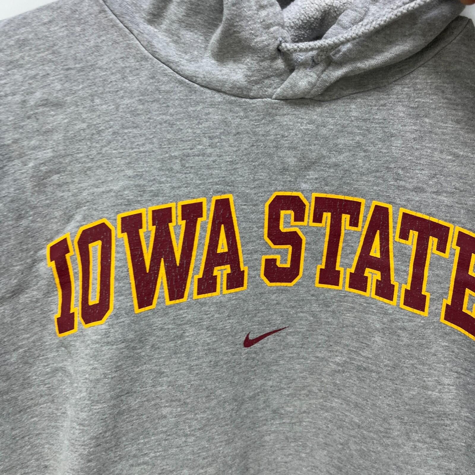 Nike Vintage Nike Iowa State Cyclones Hoodie Gray Medium Size ONE SIZE - 3 Thumbnail